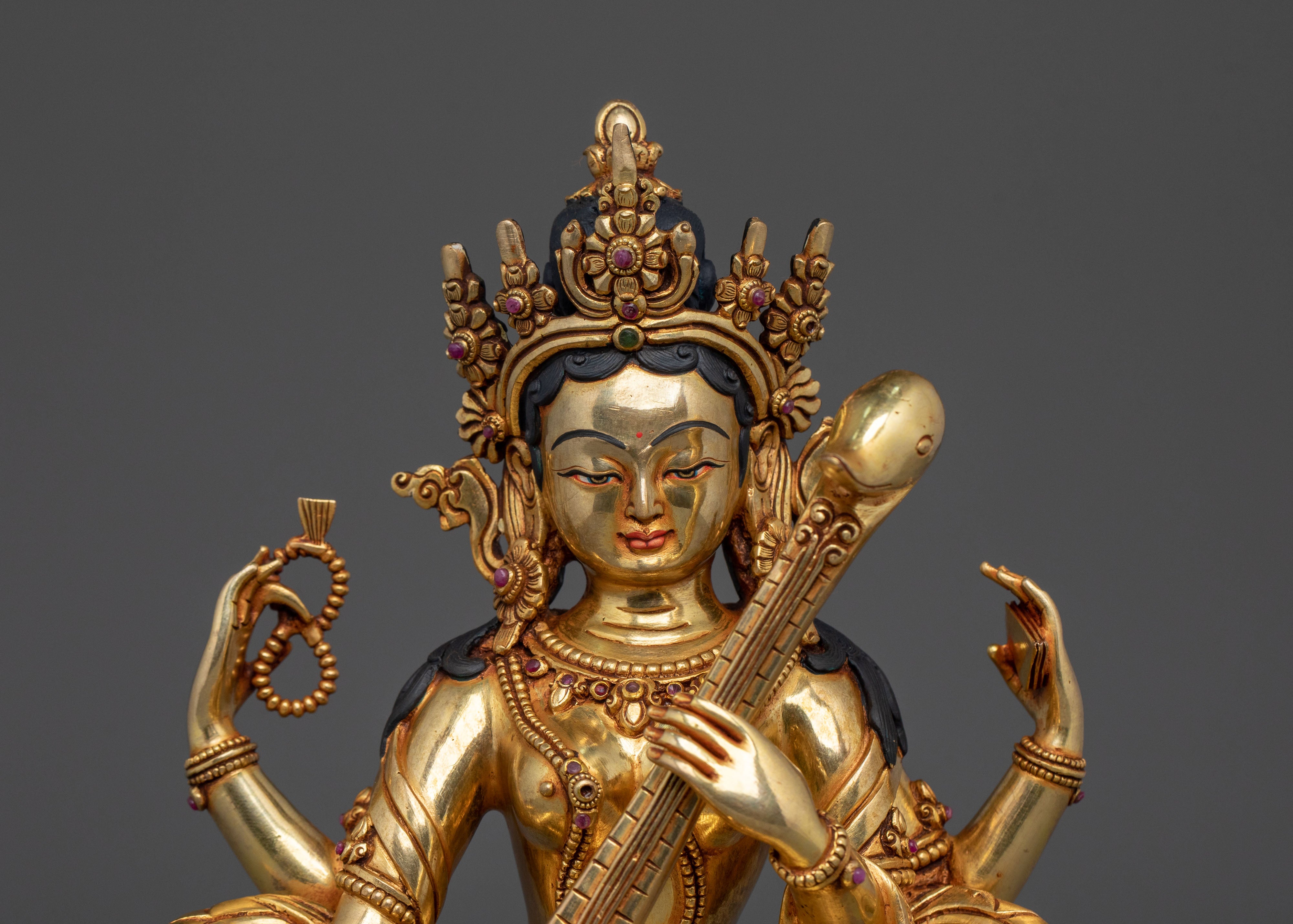 Saraswati Divine Wisdom Statue | Sacred Symbol of Knowledge
