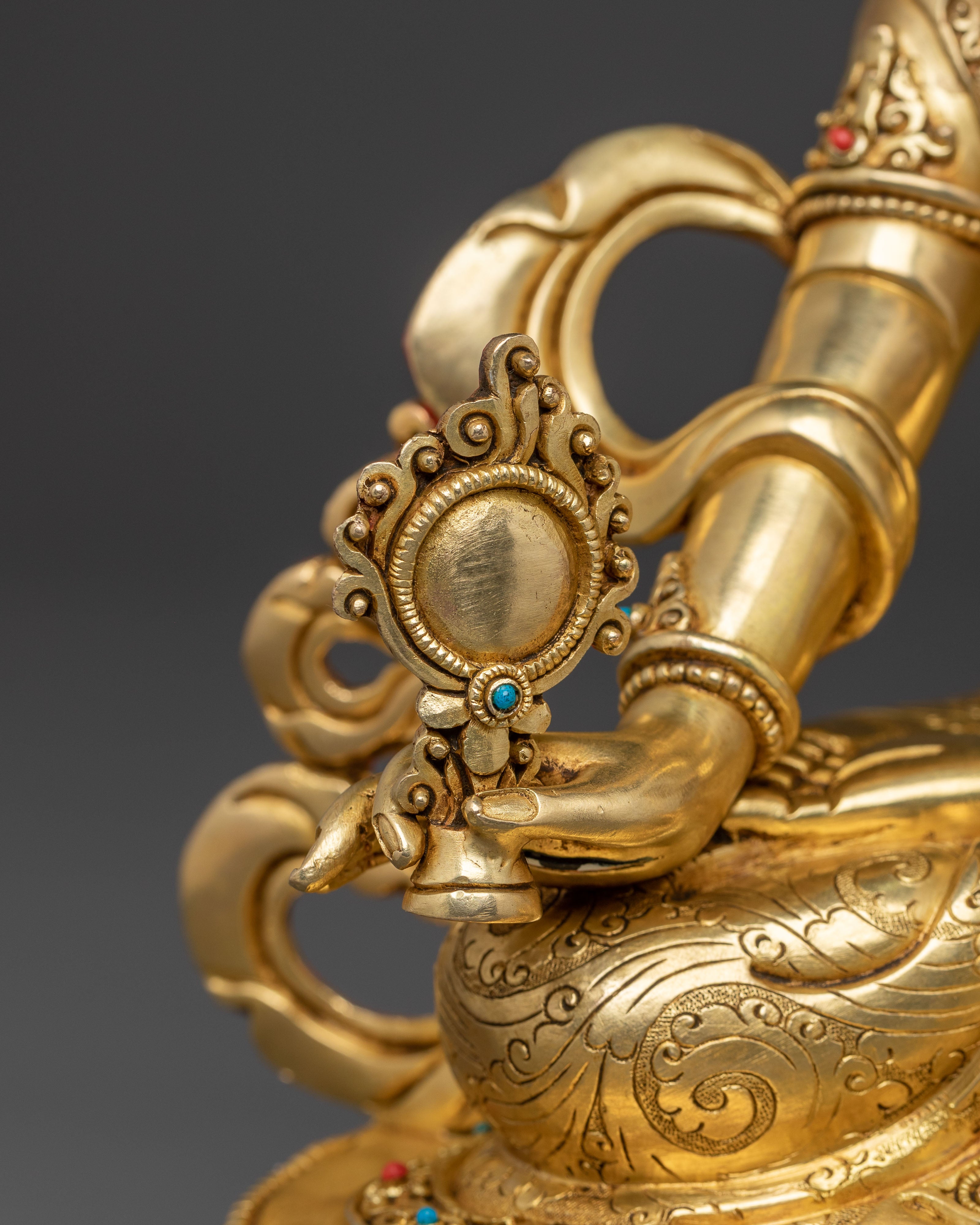 Golden Dukar Statue | Protector of the Dharma
