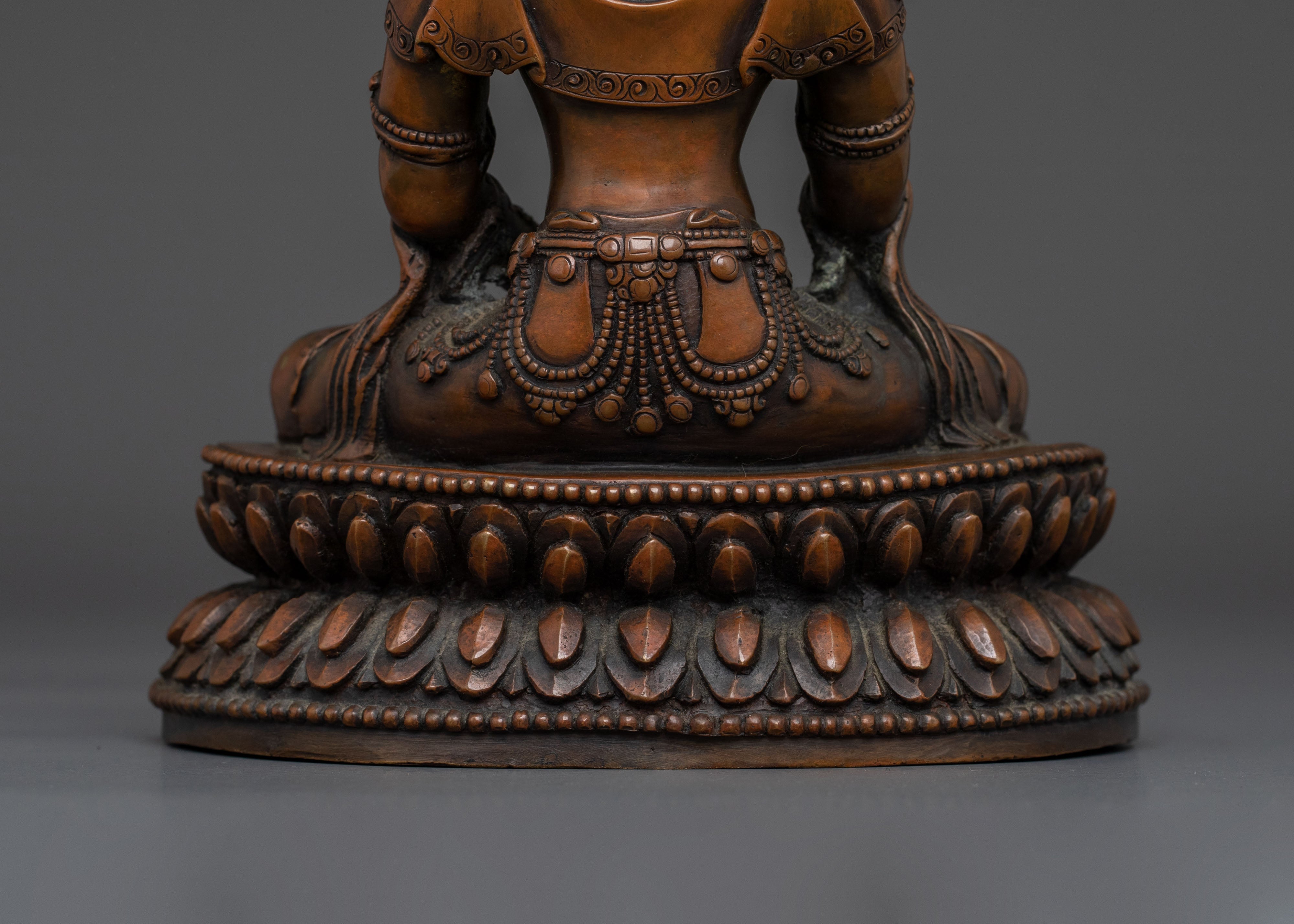 Hand Carved Mitrugpa Statue | Himalayan Altar Decor