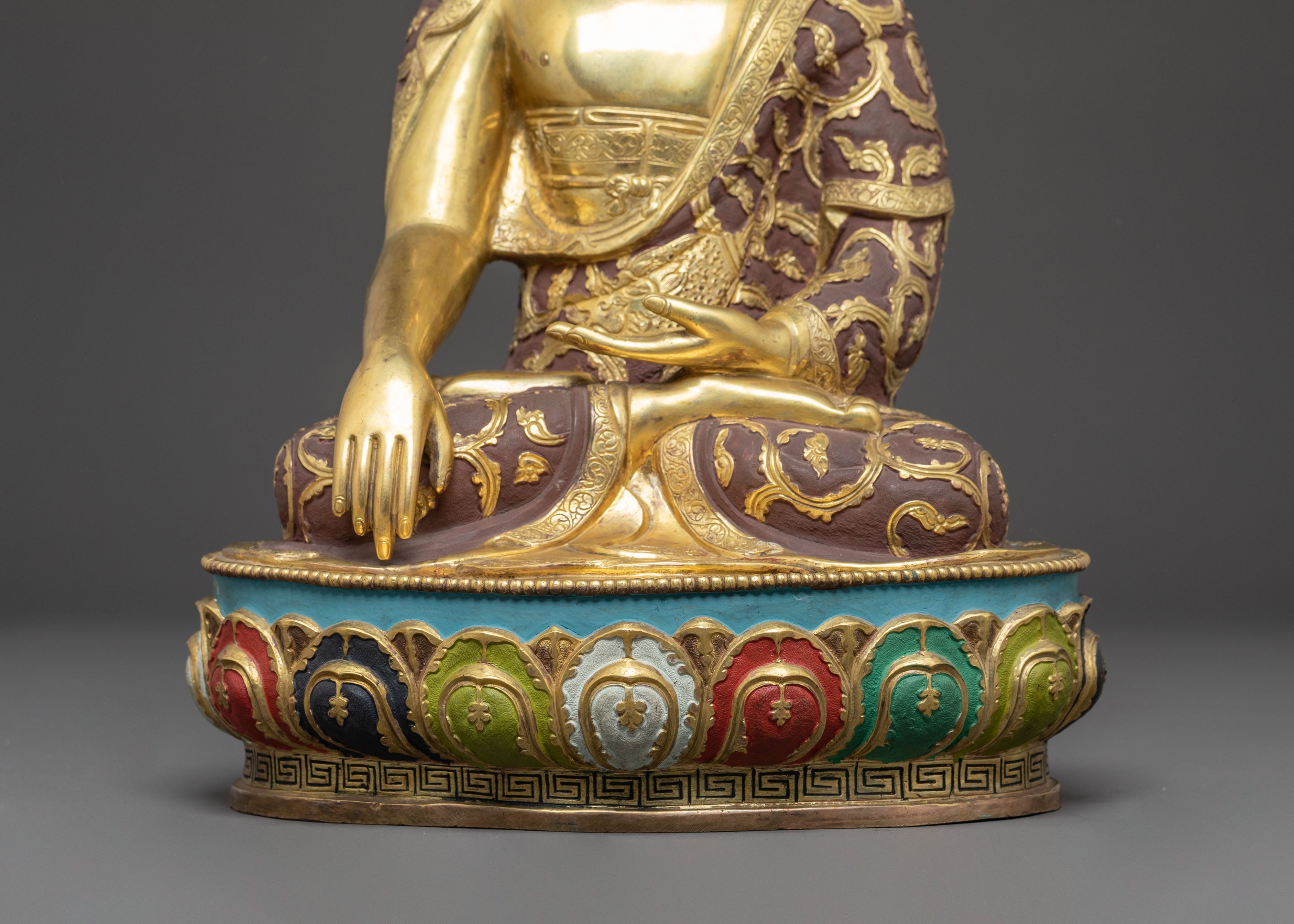 Handmade Buddhist Statue of Gautama Buddha | Shakyamuni Buddha Sculpture