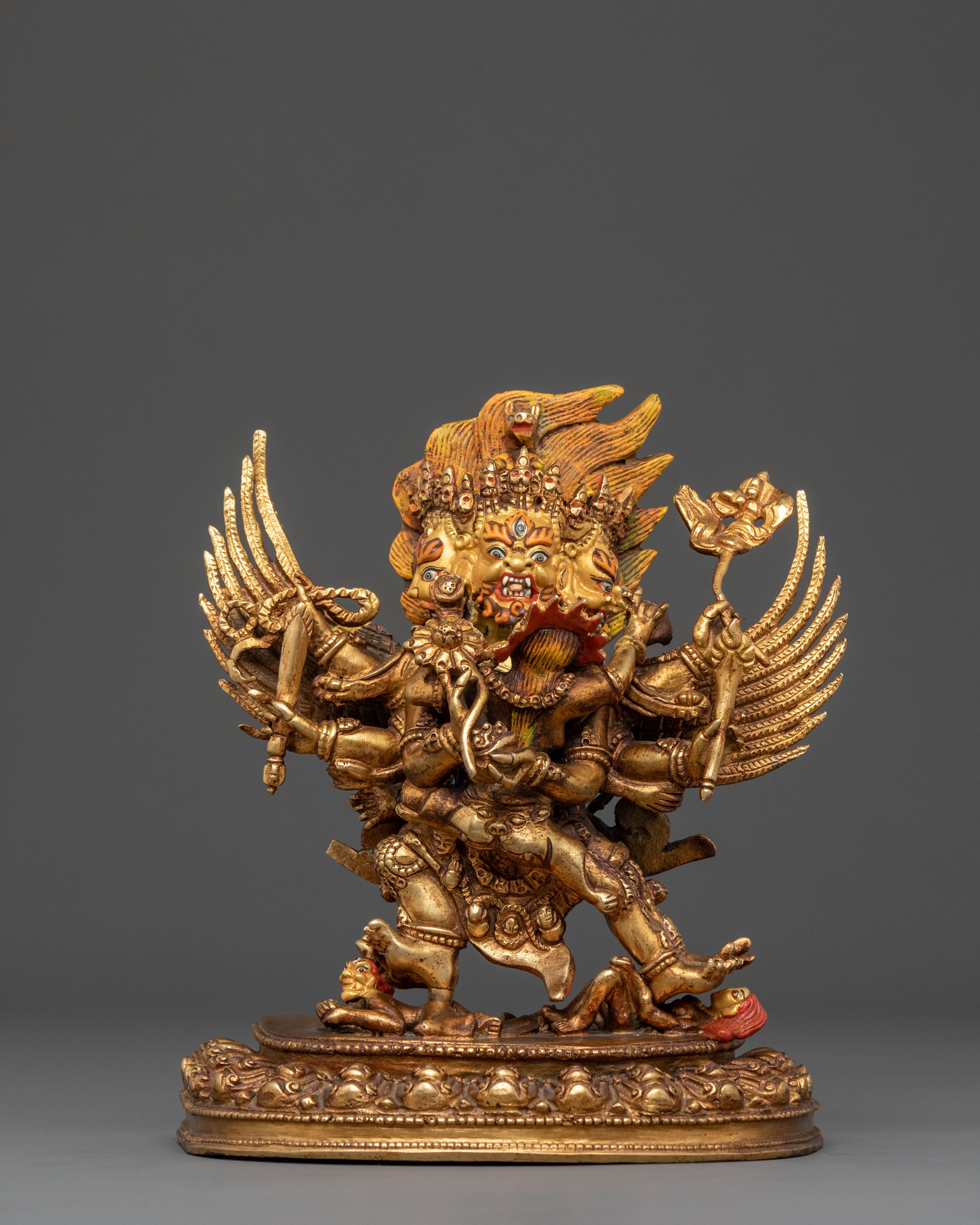 Hayagriva Spiritual Statue | 24K Gold Gilded Icon