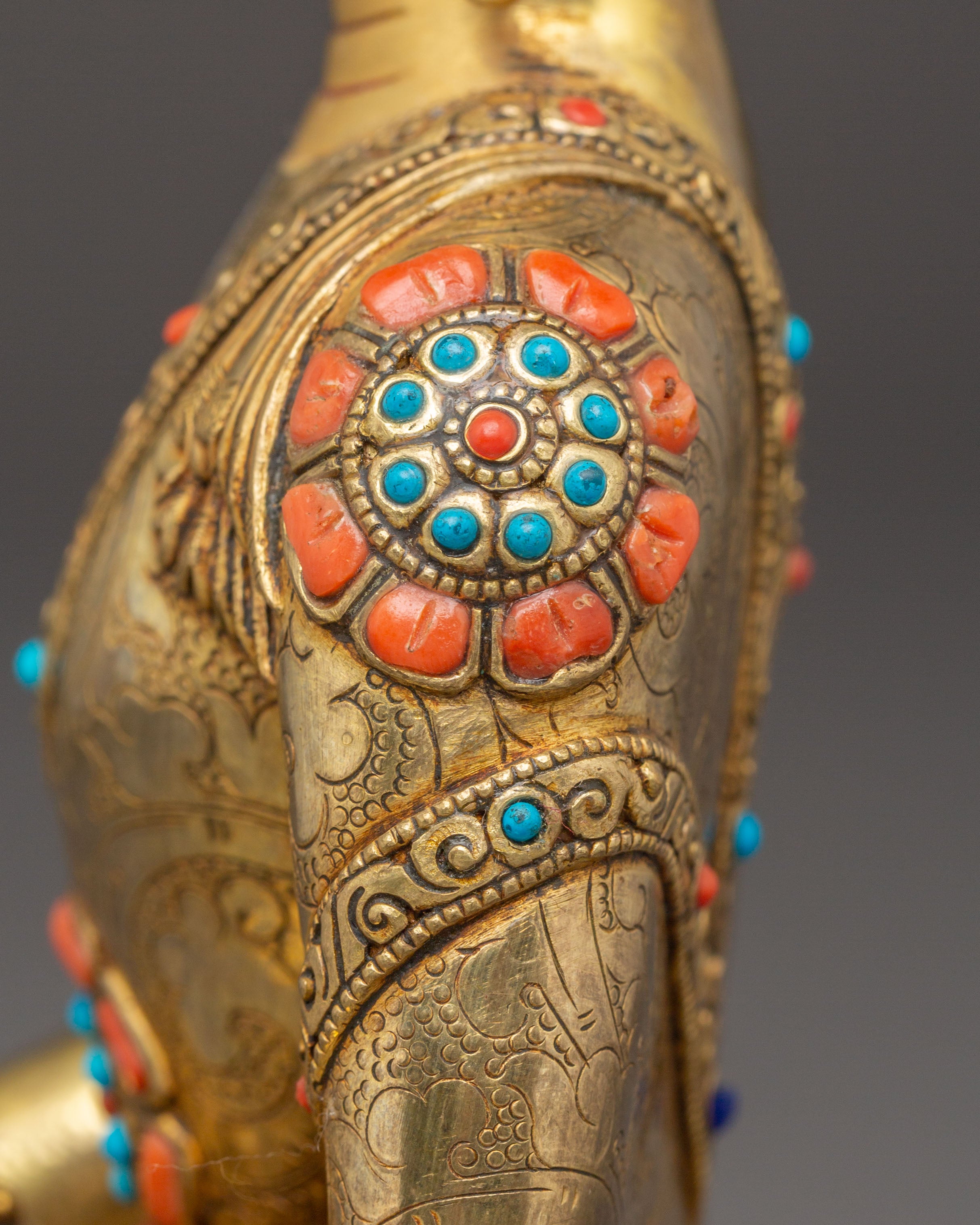 Handmade Golden Historical Shakyamuni Buddha Statue