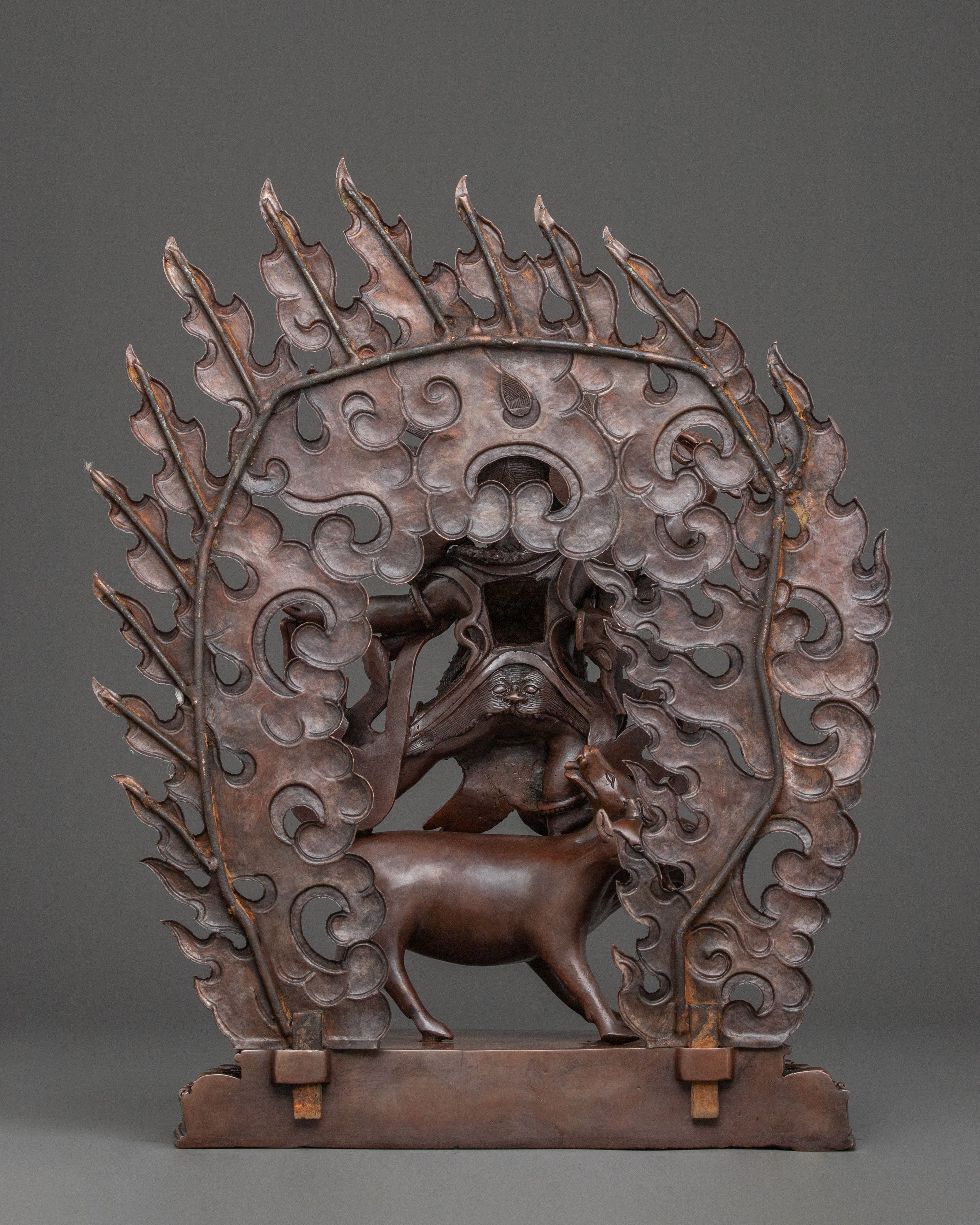 Dorje Gotrab Oxidized Copper Statue | Spiritual Protector