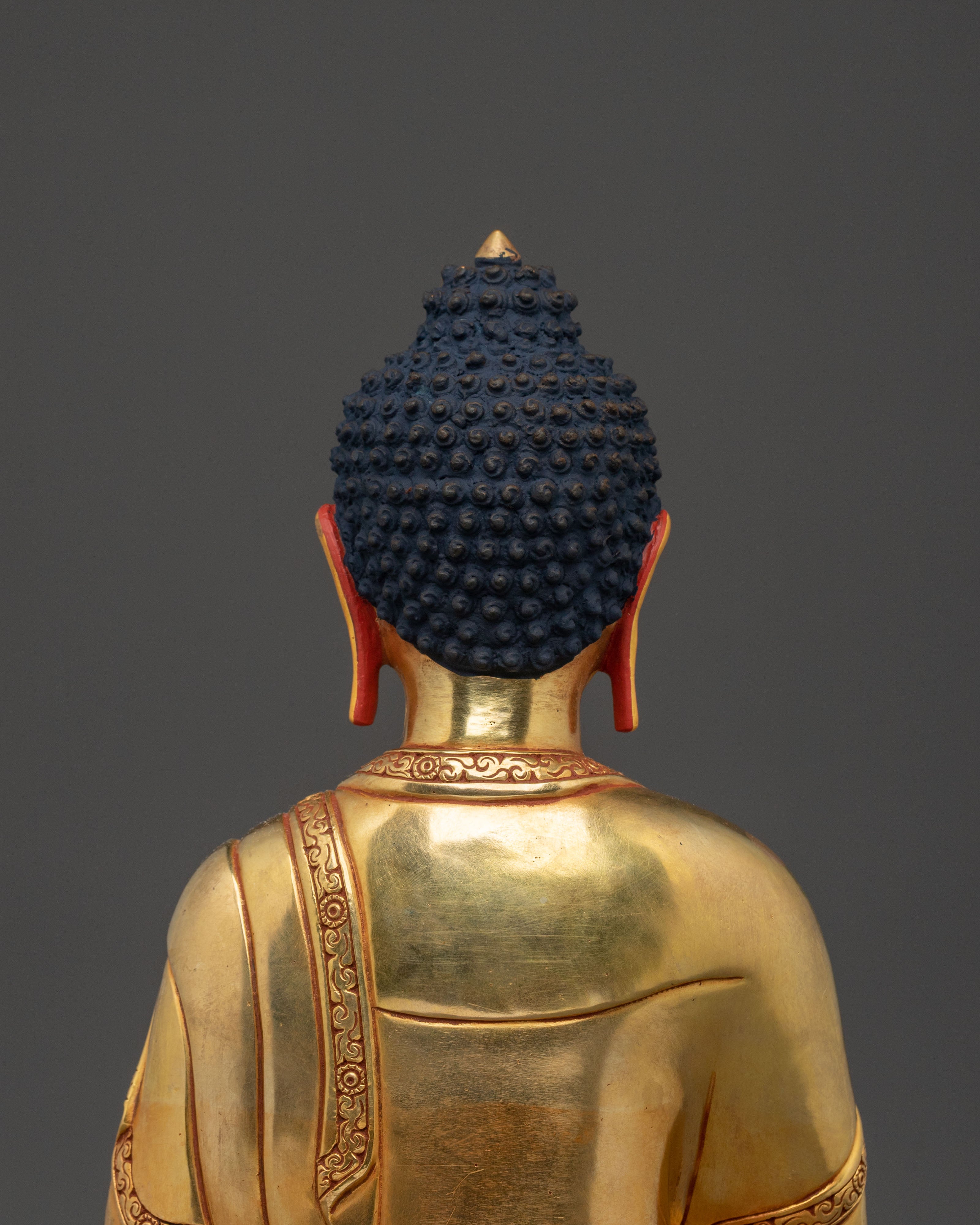Hand Carved Amitabha Buddha Sacred Statue | Symbol of Infinite Light