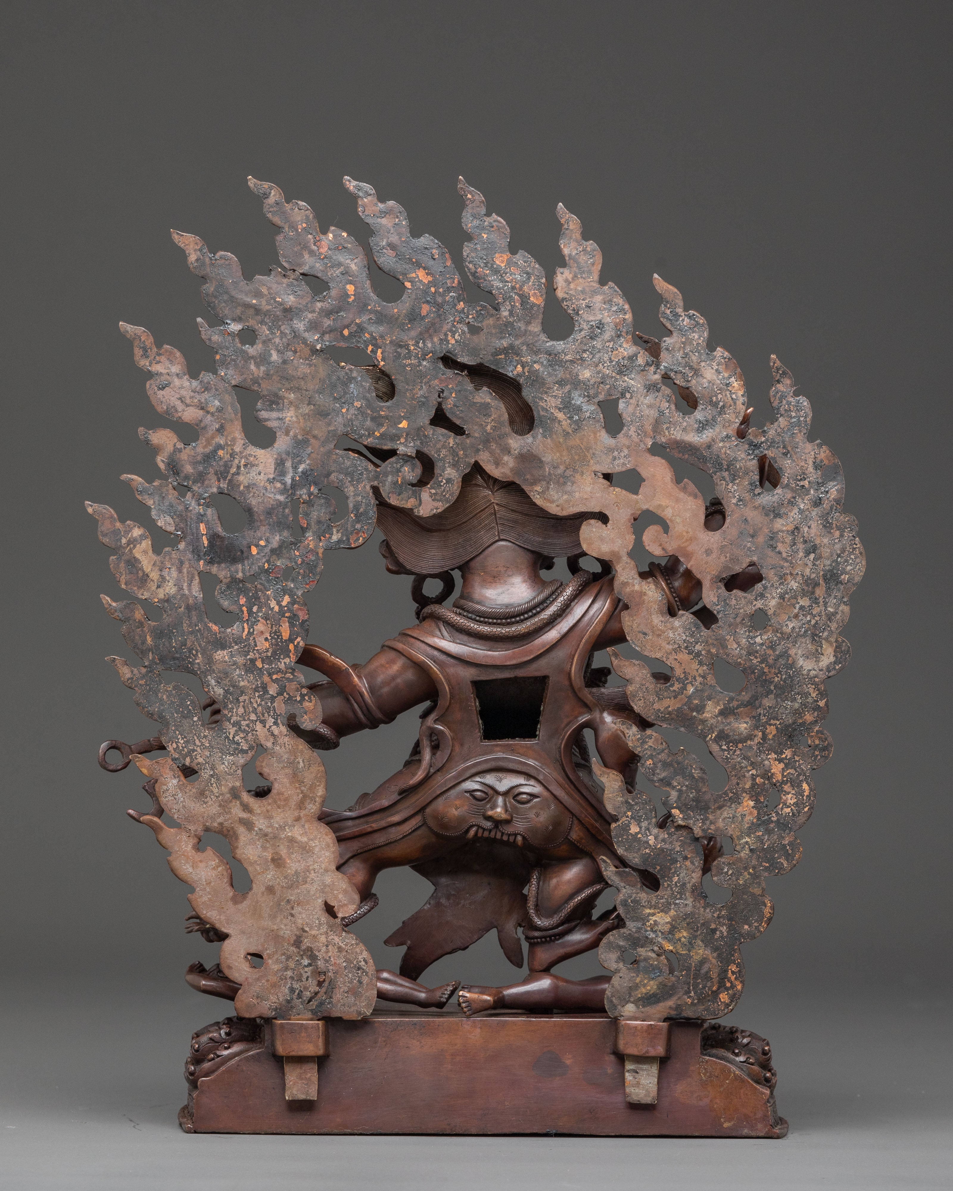 DandaPani Copper Statue - Oxidized Finish