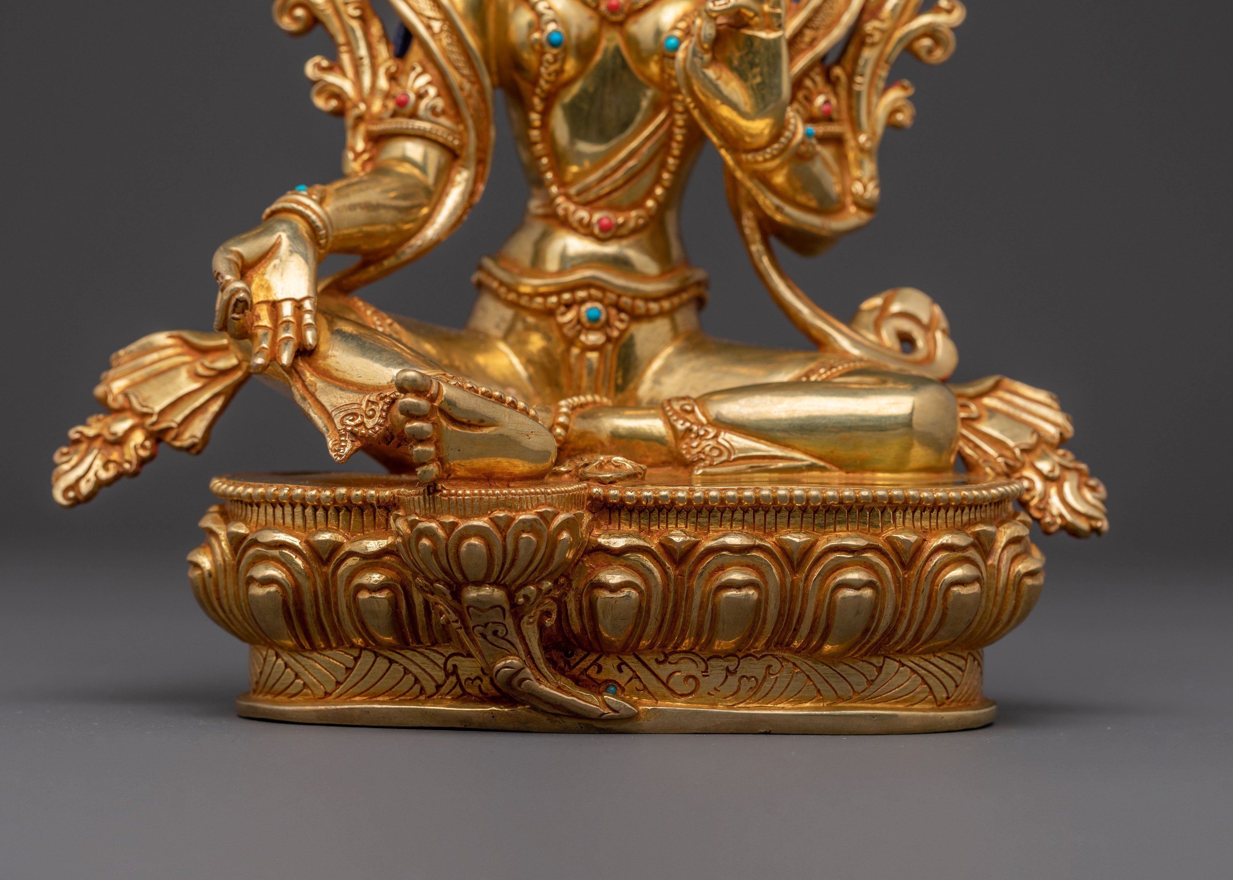 Green Tara Traditional Statue | Tibetan Goddess