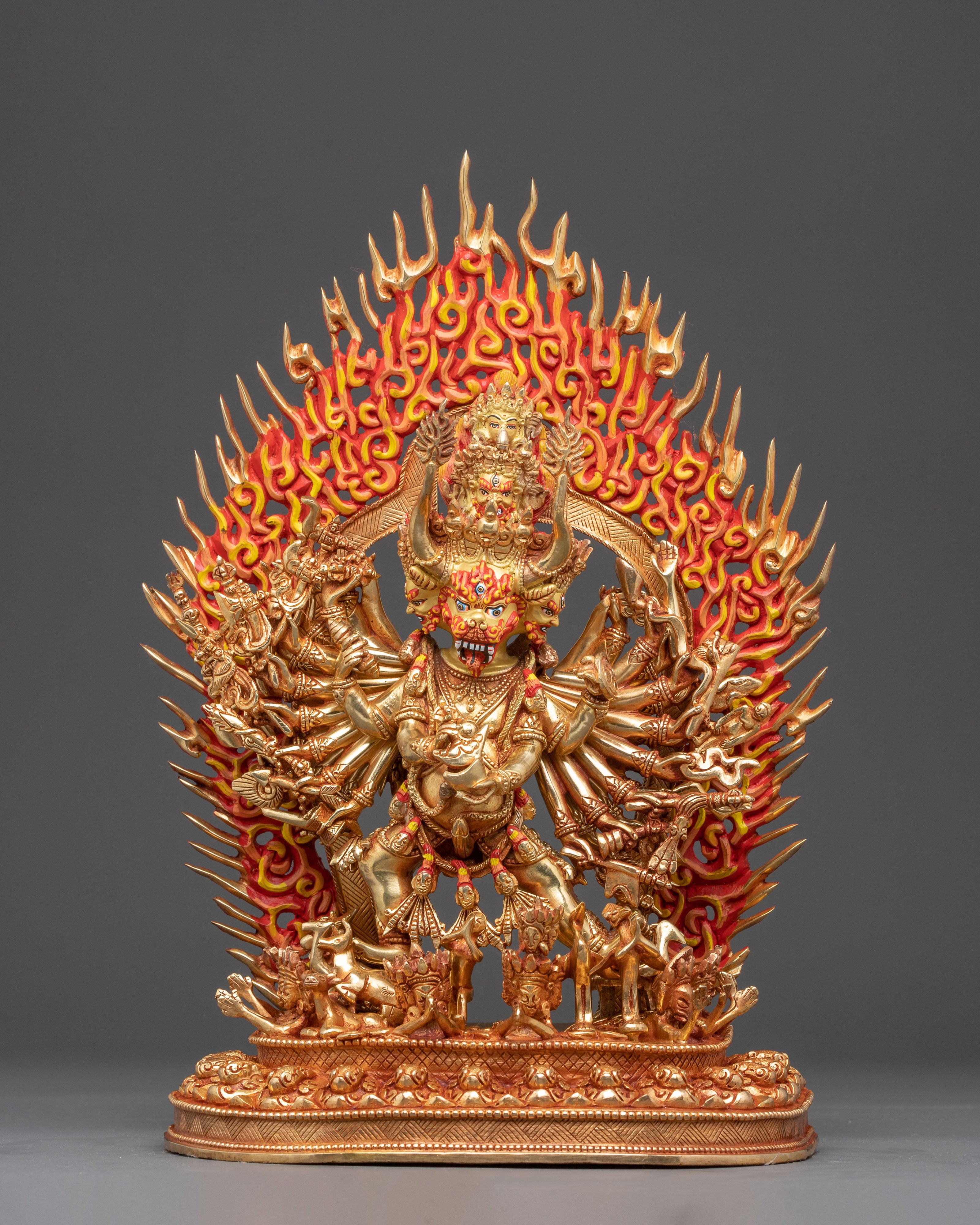 Handcrafted Statue of Yamantaka Manifestation of Manjushri | Guardian of Wisdom