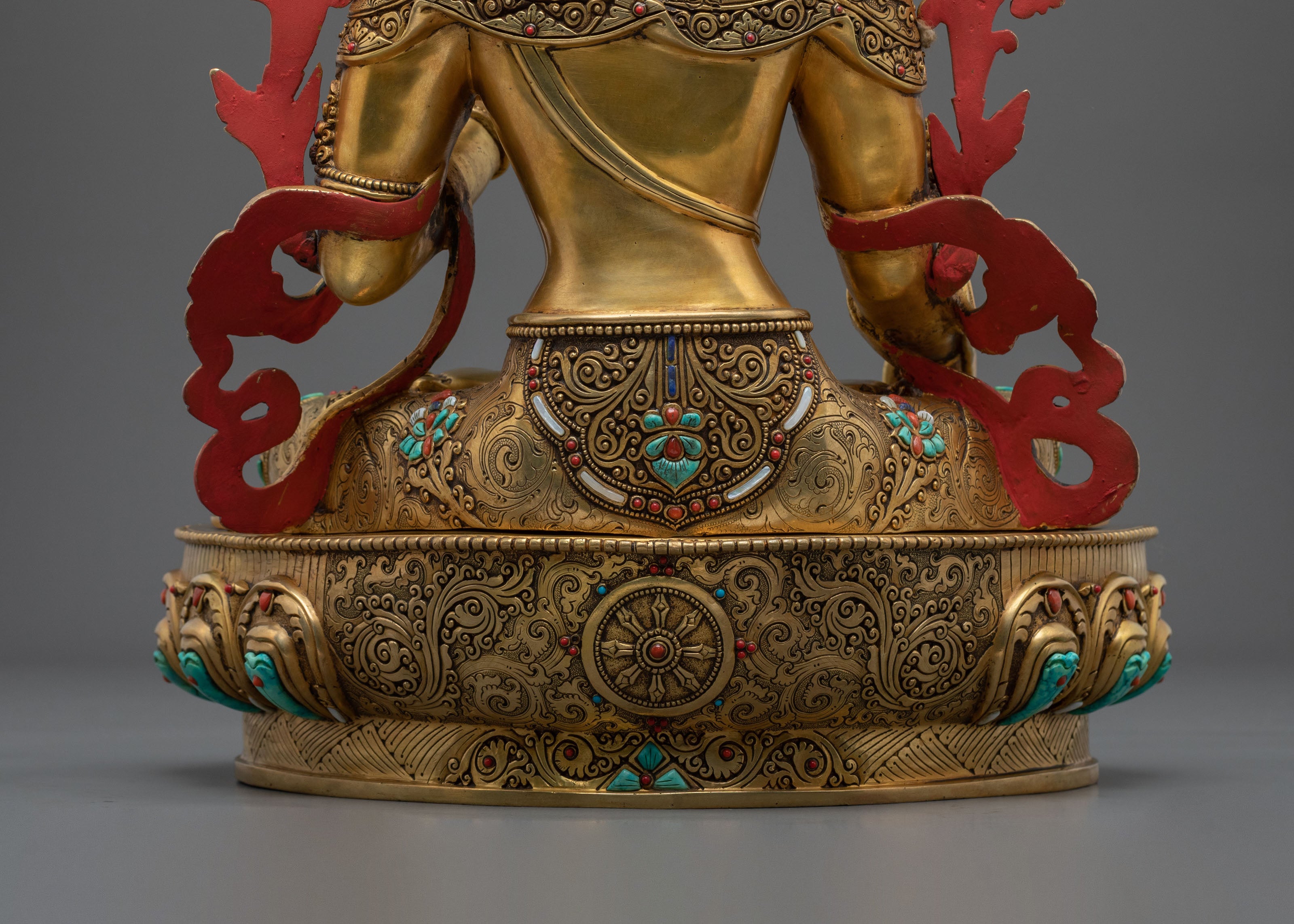 Seven Eyed Deity White Tara Sculpture | Symbol of Healing and Longevity