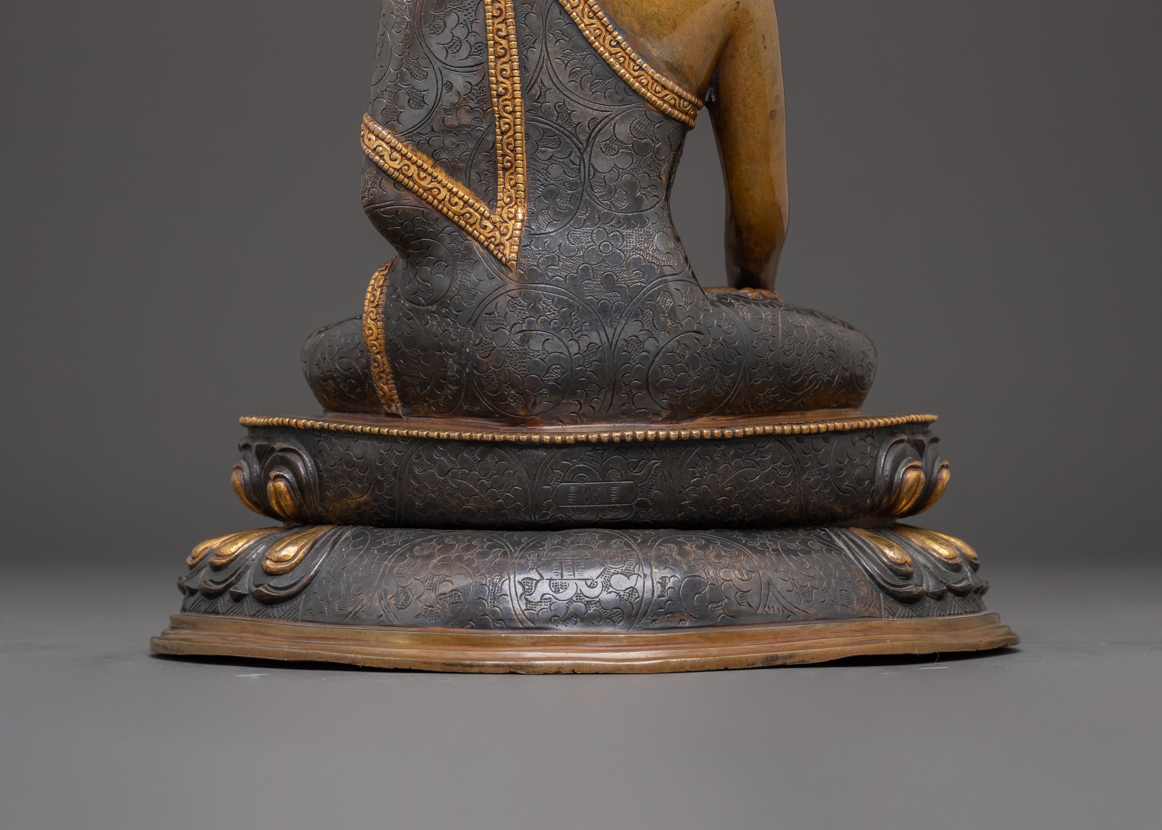 Himalayan Buddha Shakyamuni Copper Statue | Buddhist Decor Artwork