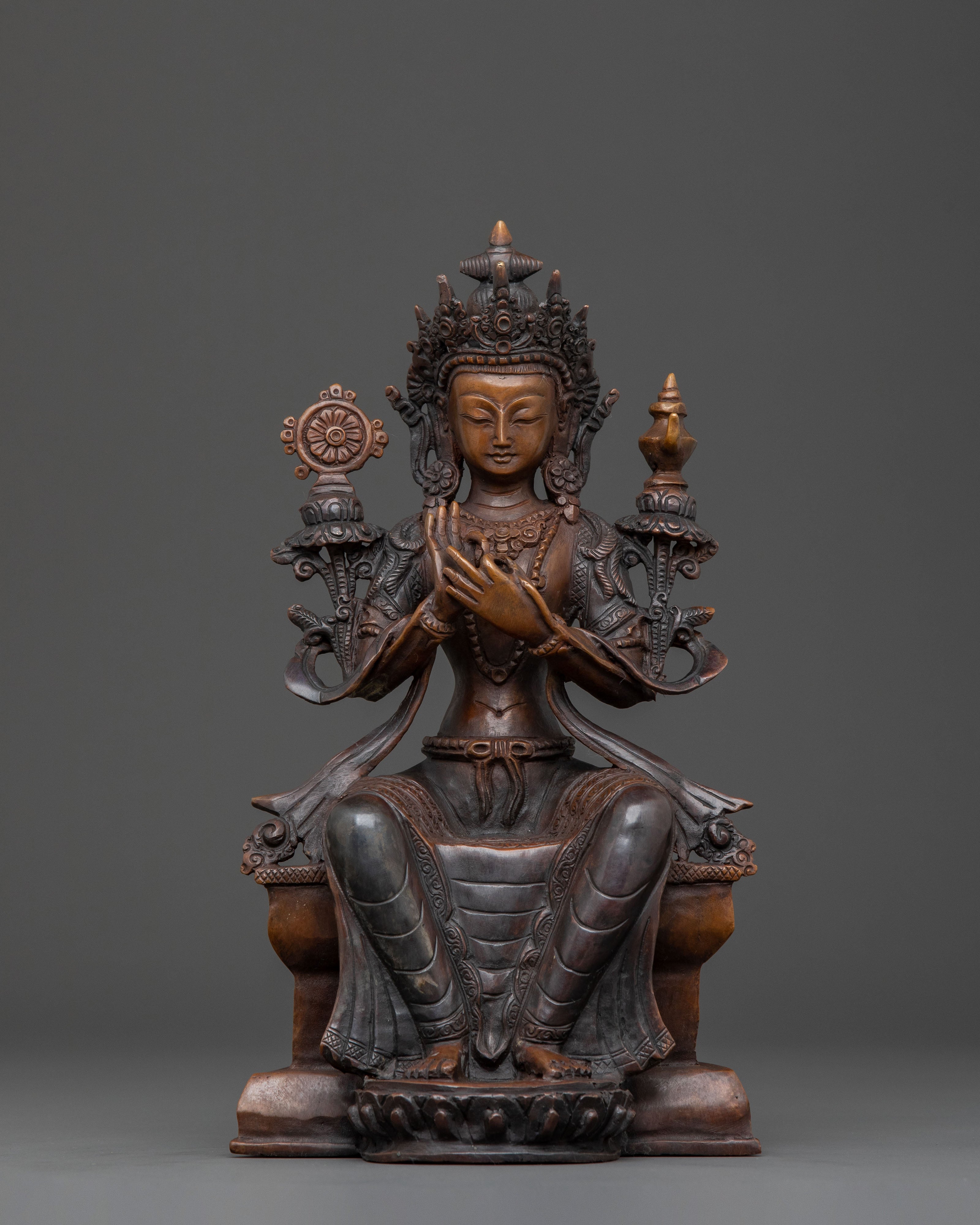 Maitreya Buddha Traditional Statue | Sacred Decor