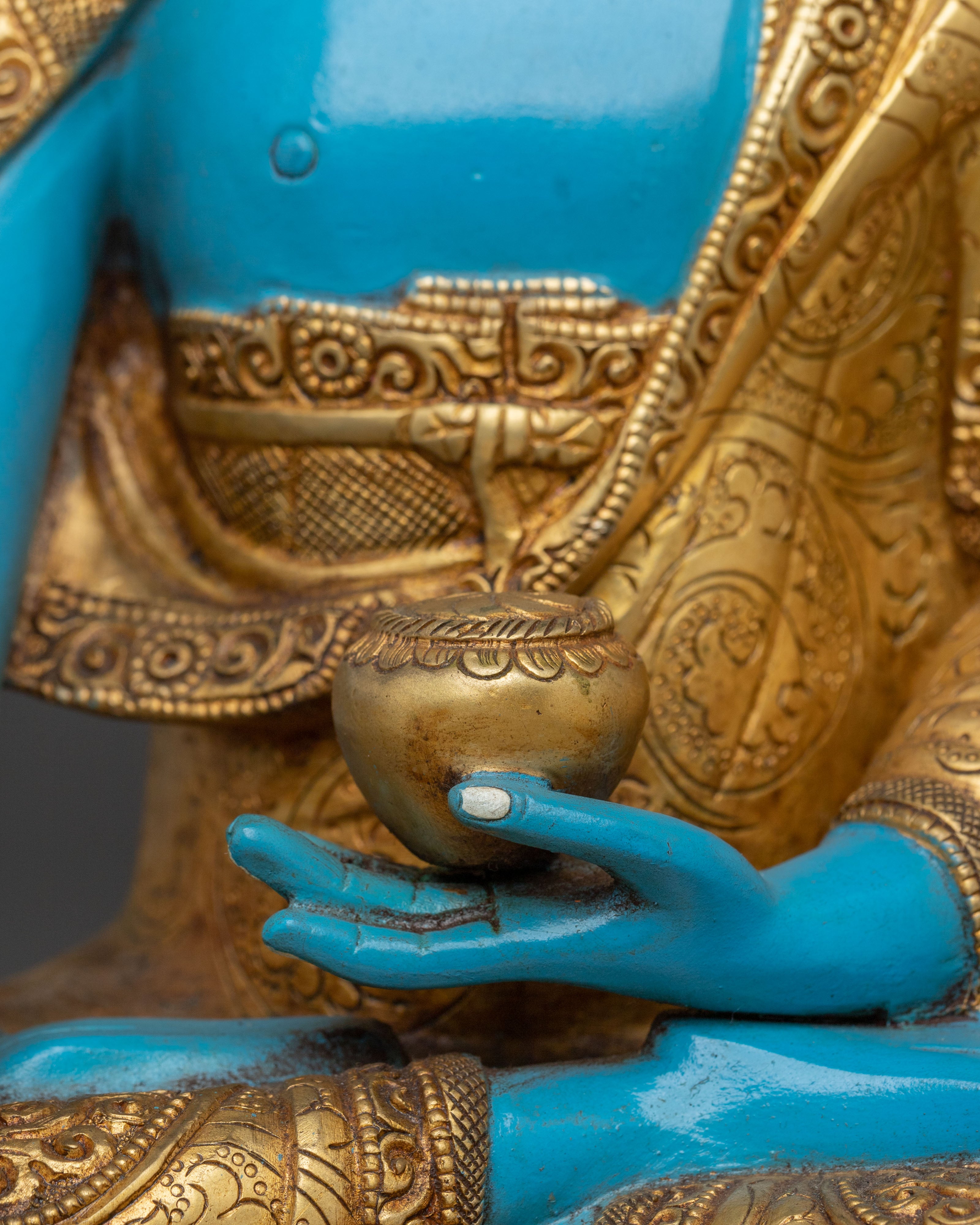 Akshobhya Buddha Sculpture | Enlightened Figurine