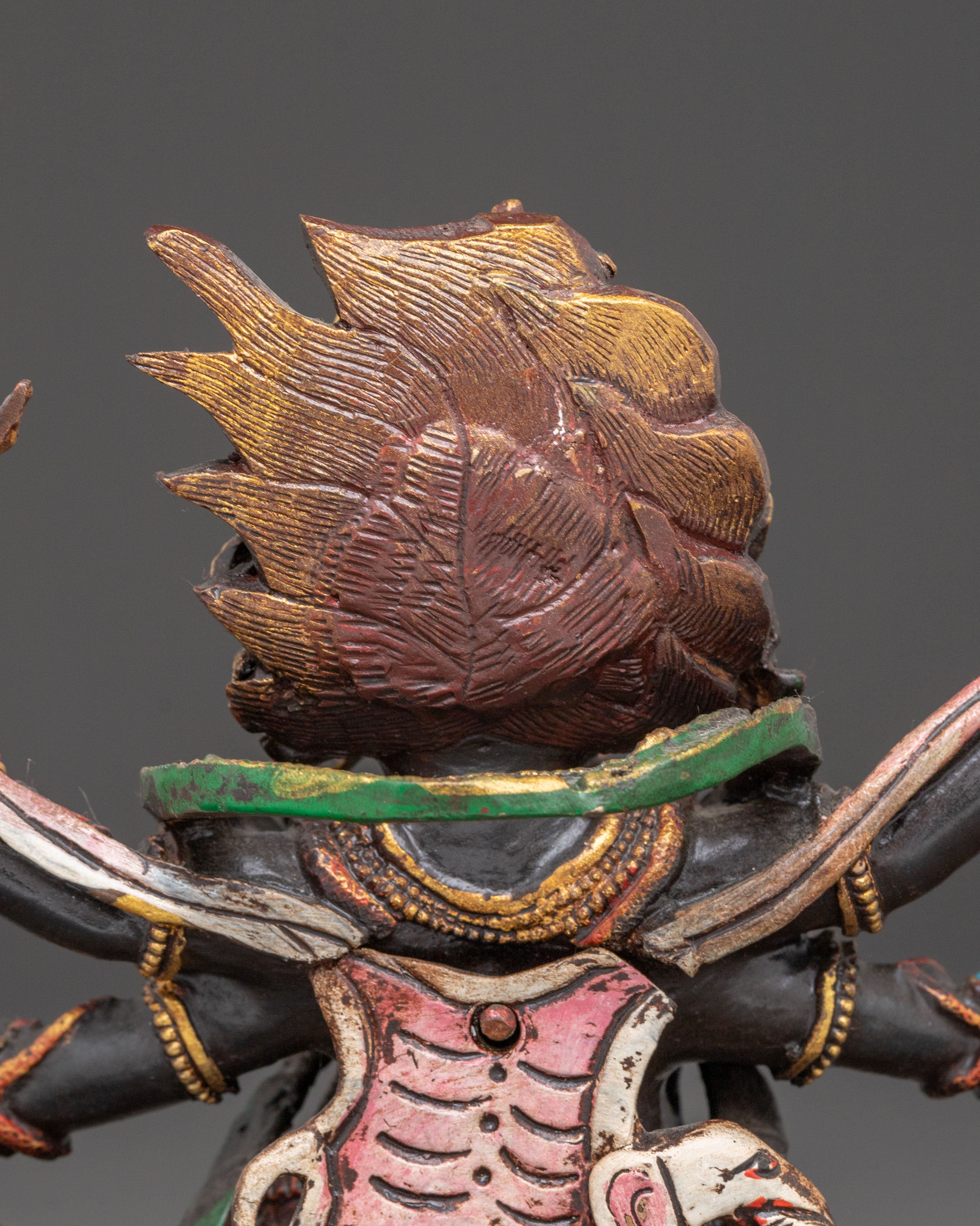 Golden Sculpture of Six-Armed Mahakala