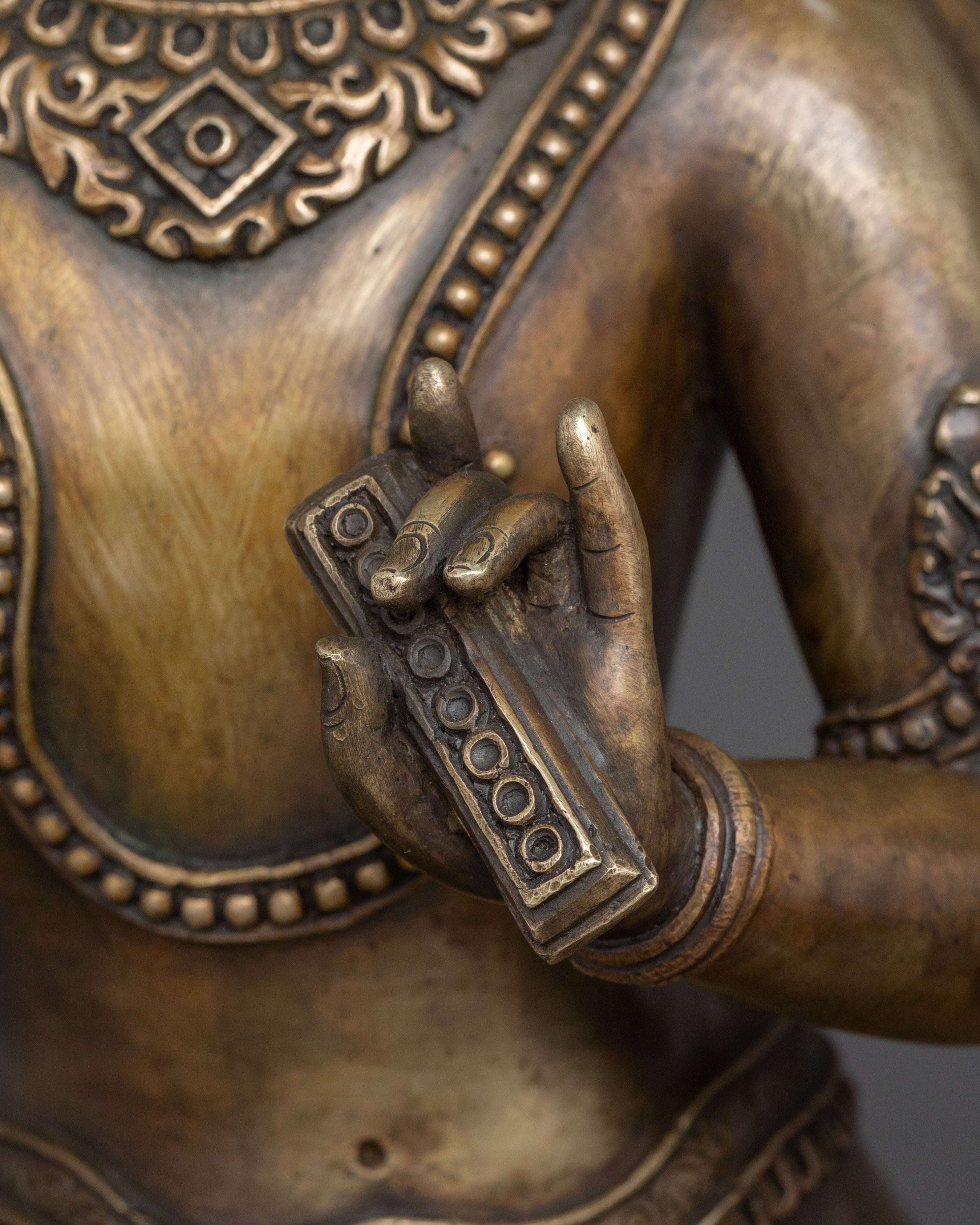 Maha Manjushri and Green Tara Statue Set | Altar Decor