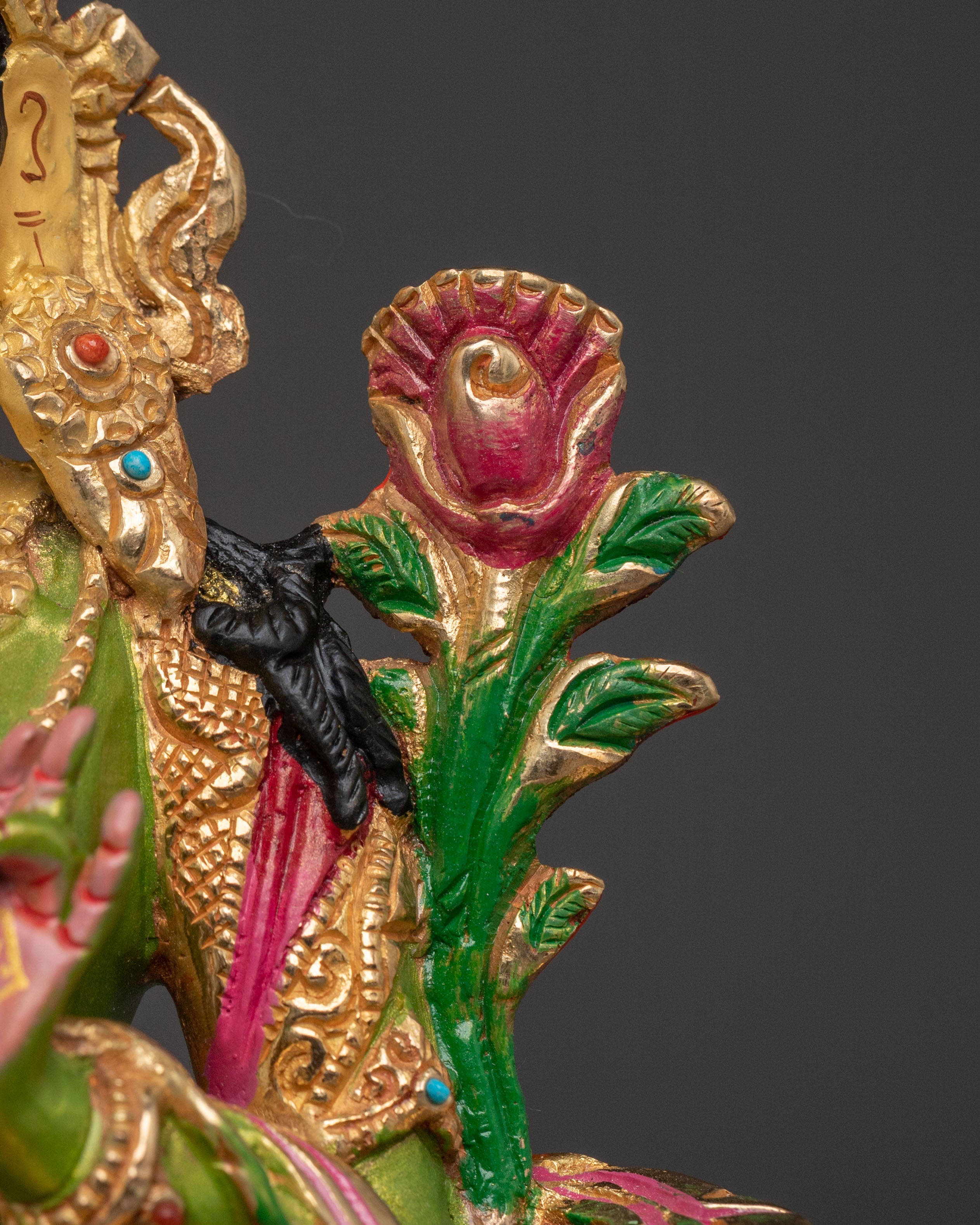 Green Tara Sadhana Statue | Tibetan Buddhist Goddess