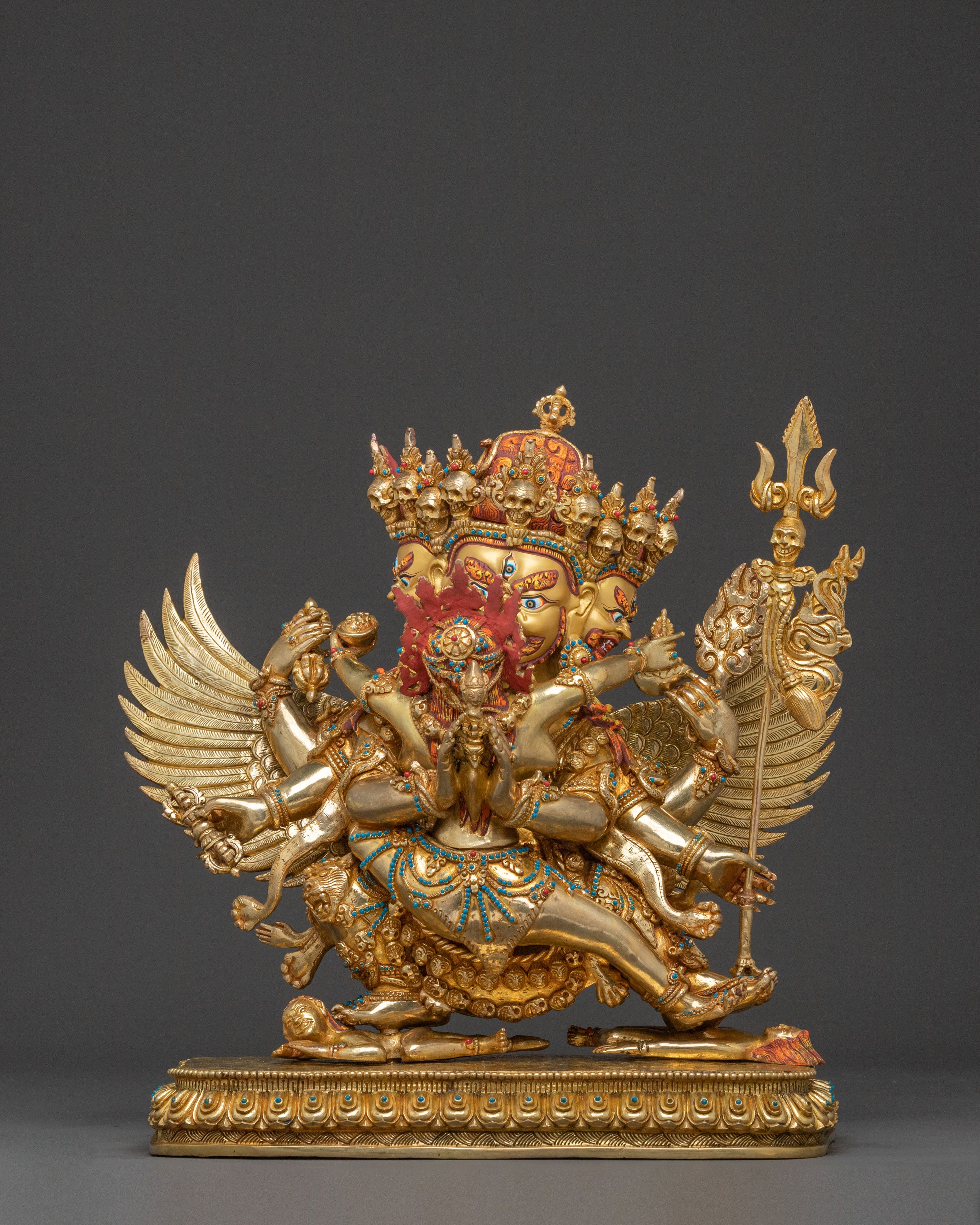 Vajrakilaya Sacred Statue | Wrathful Deity of Purification and Power