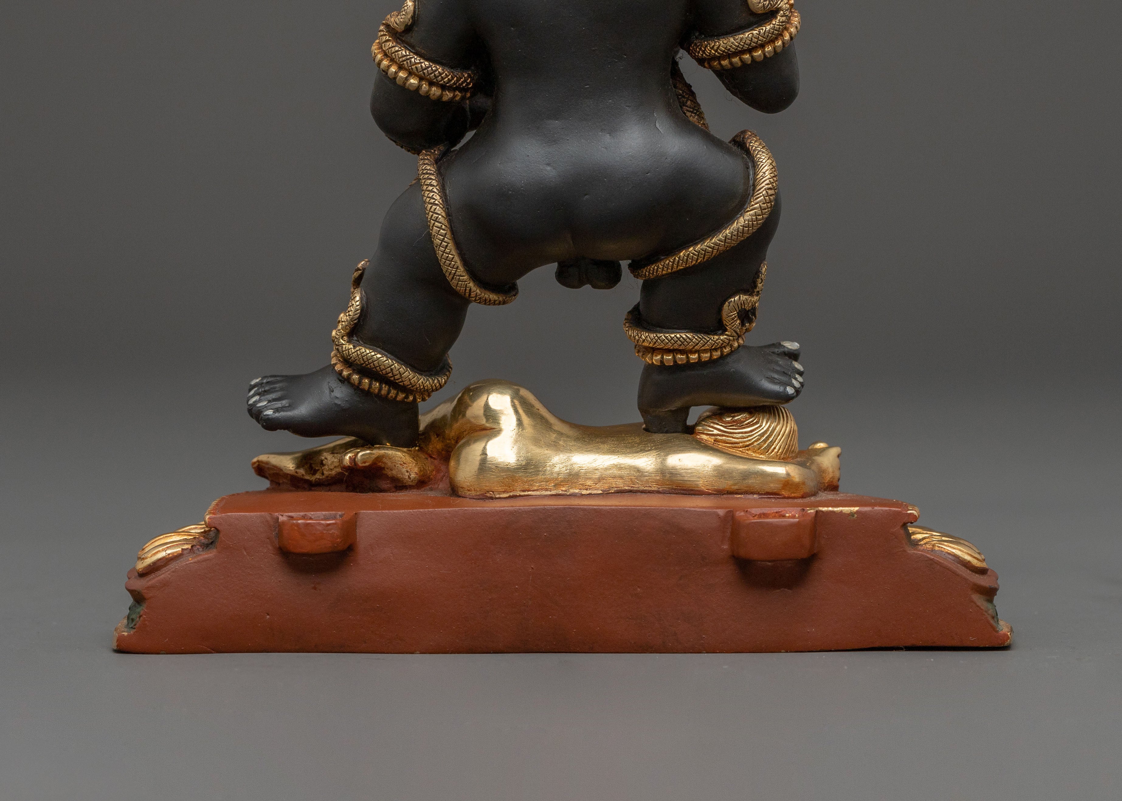 Black Dzambhala Statue | Sacred Wealth Deity