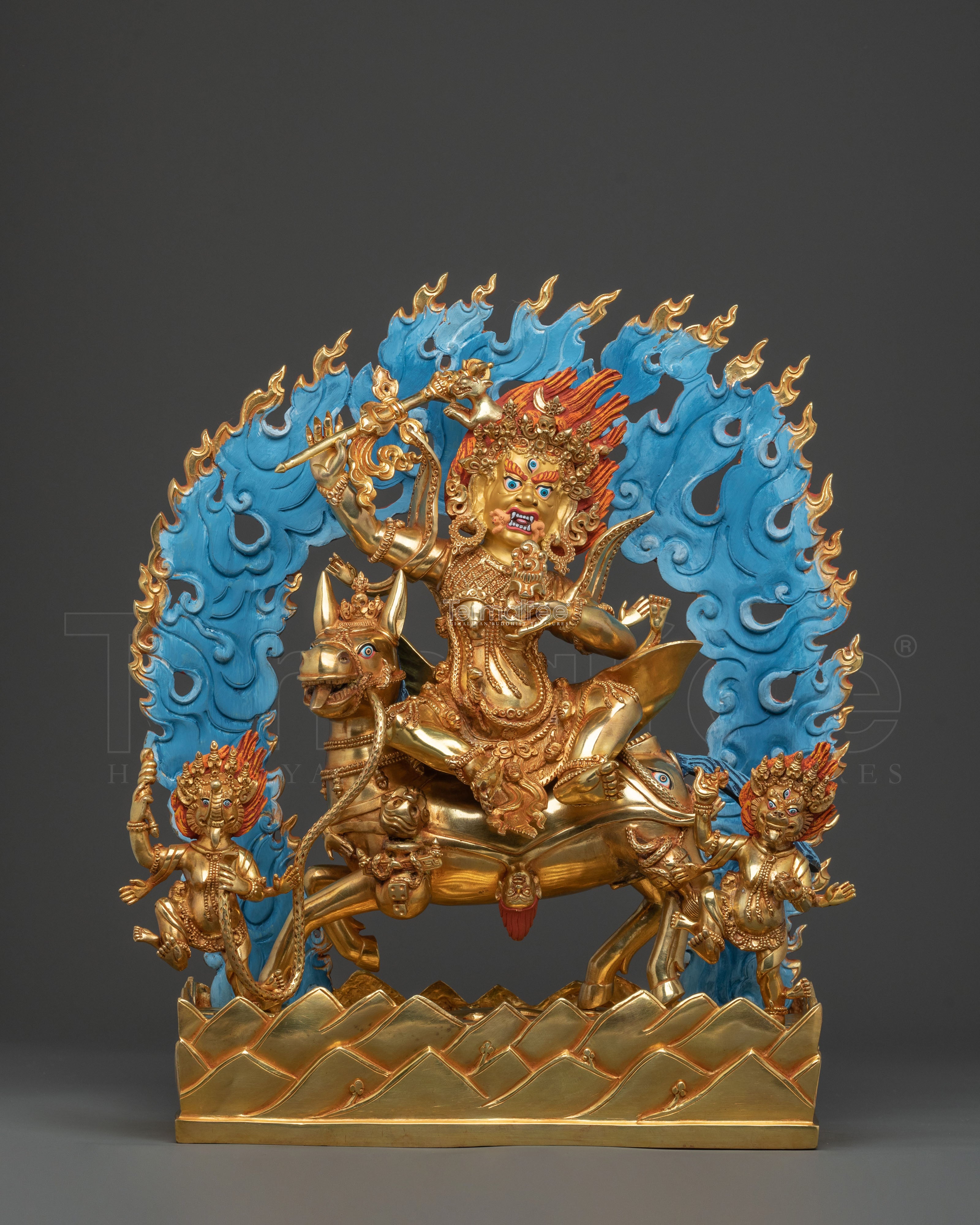 Palden Lhamo Buddhist Figurine | Wrathful Deity of Protection