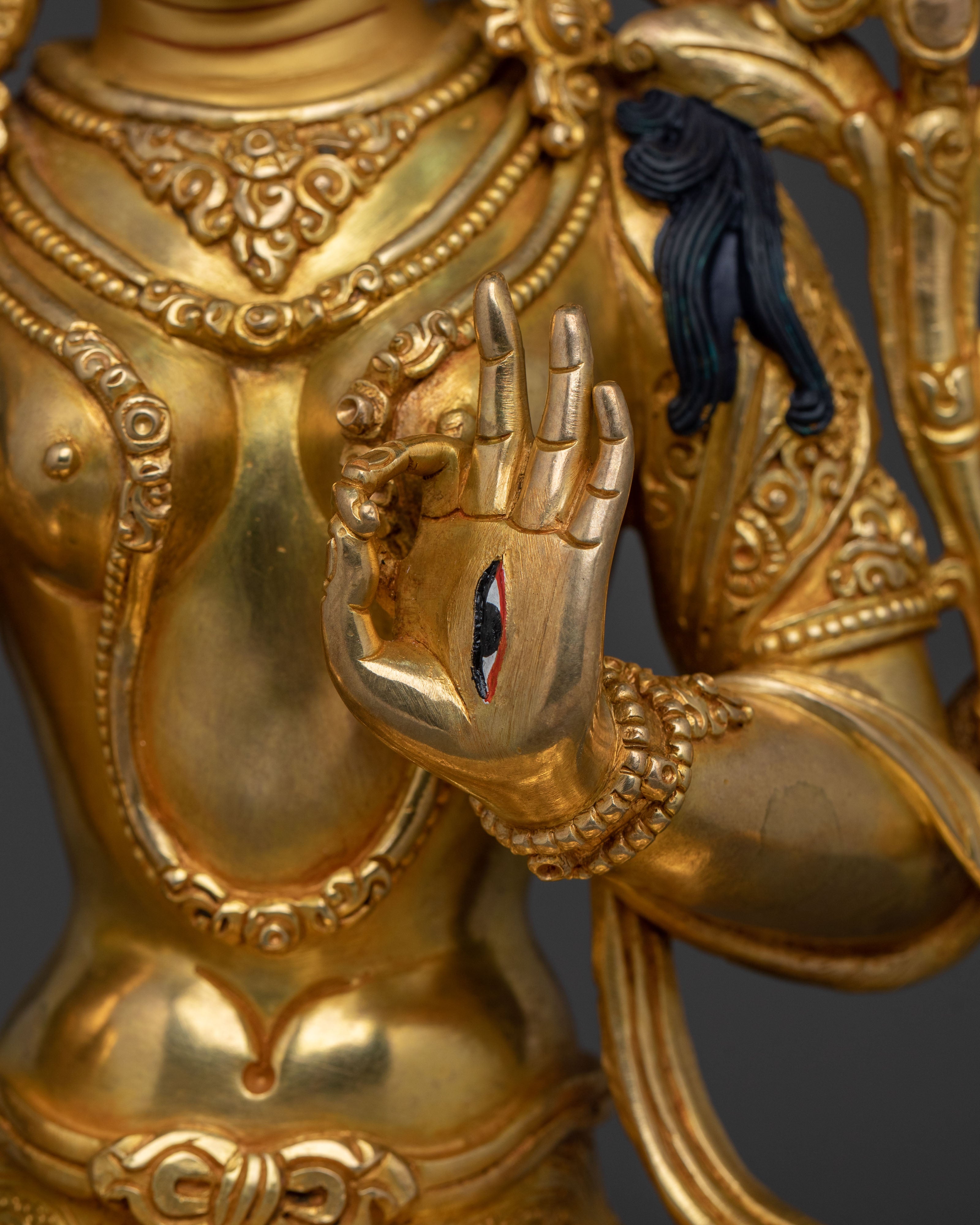 Sacred Goddess White Tara Statue | Tibetan Goddess of Long Life