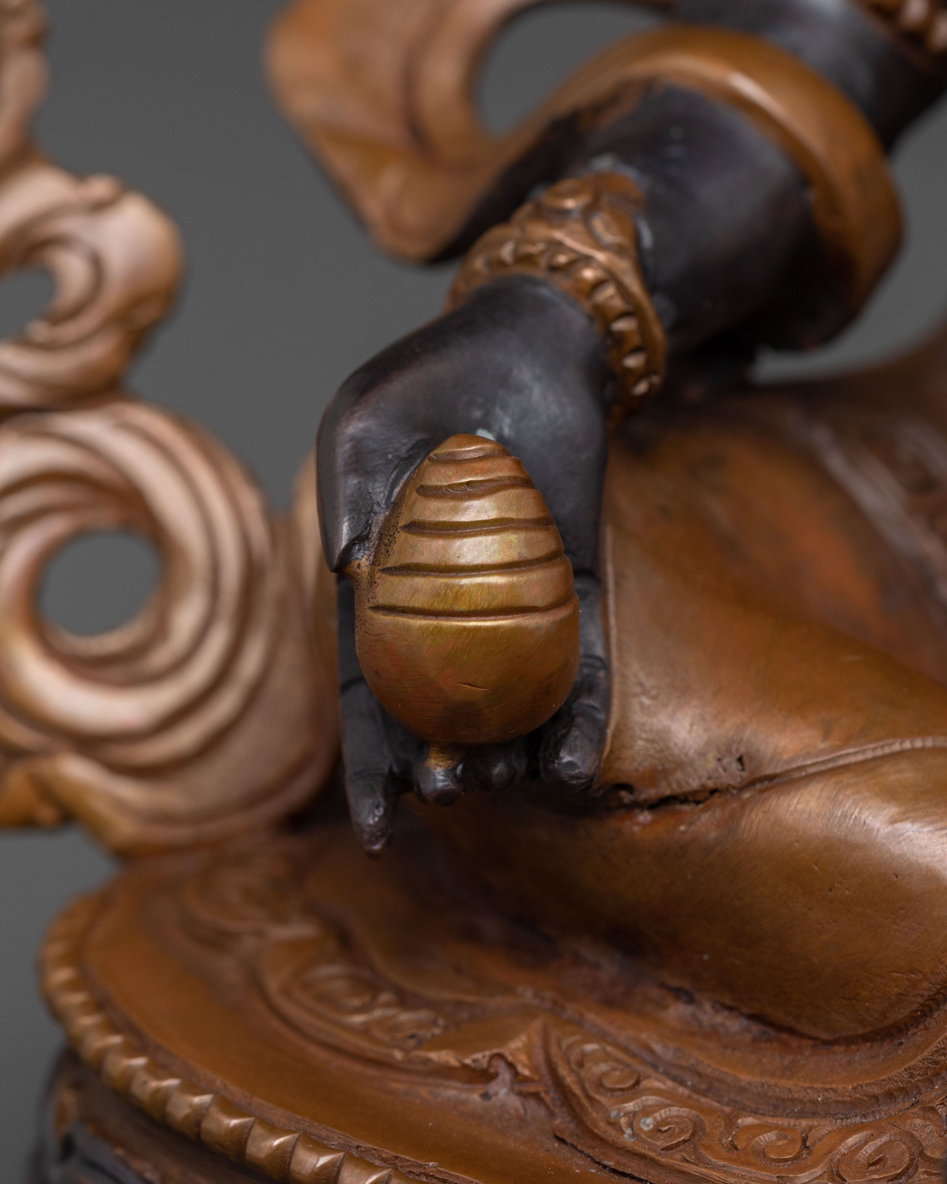 Dzambhala | Oxidized Copper Prosperity Statue