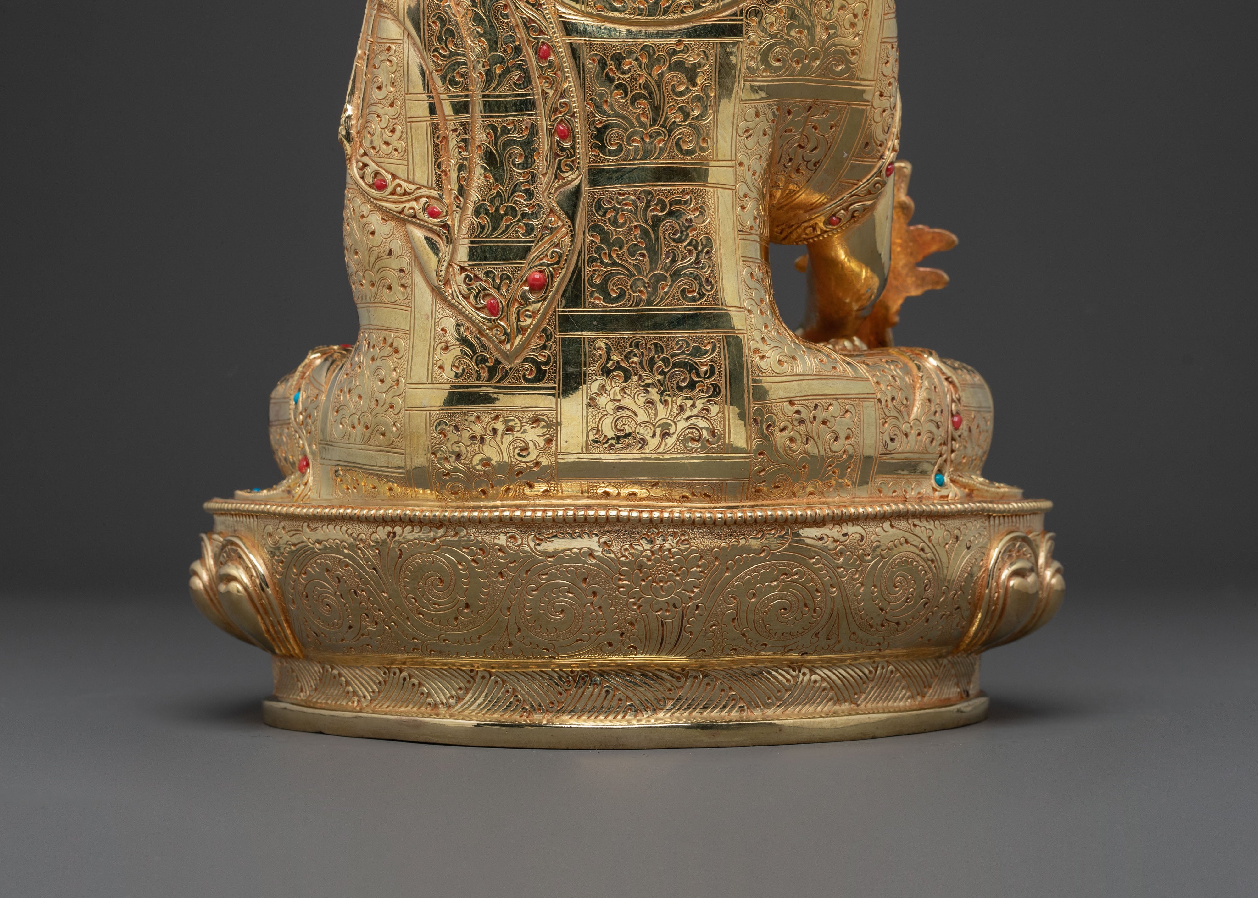 Bhaisajyaguru Sacred Healing Statue: Sacred Himalayan Art