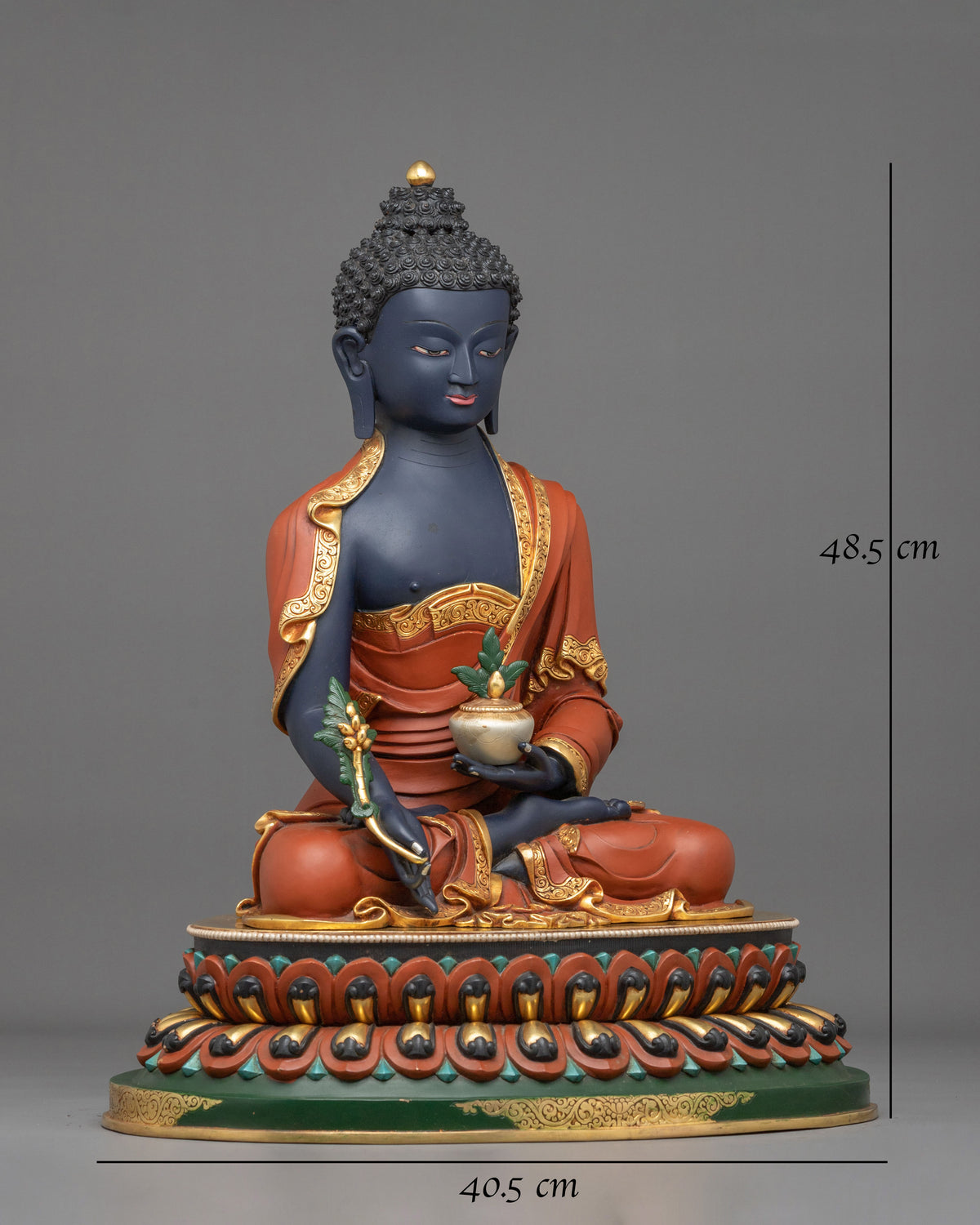 Medicine Buddha Healing Statue | Sacred Buddhist Altar Figure