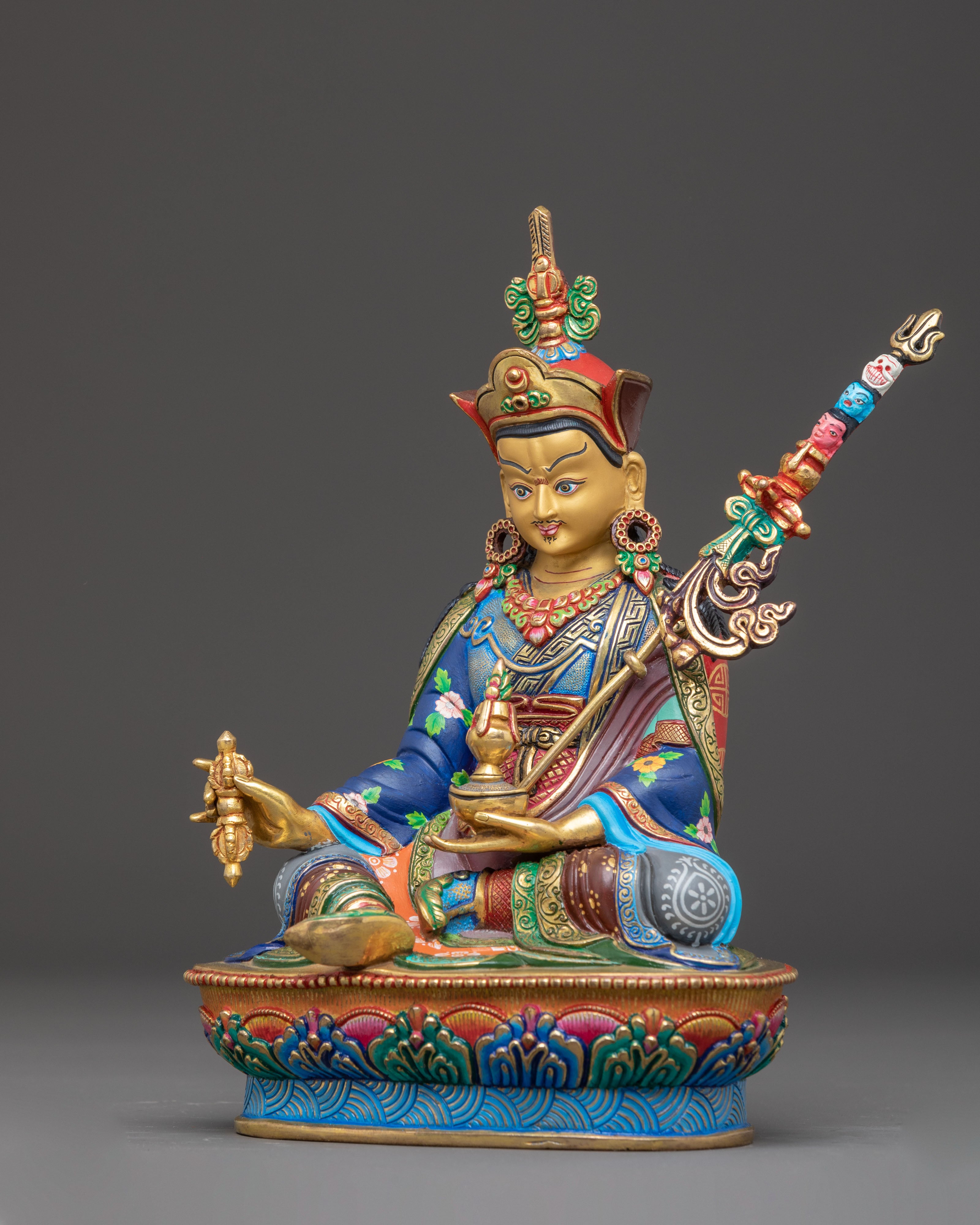 Guru Rinpoche Statue: Tibetan Master Padmasambhava | Vajrayana Teacher
