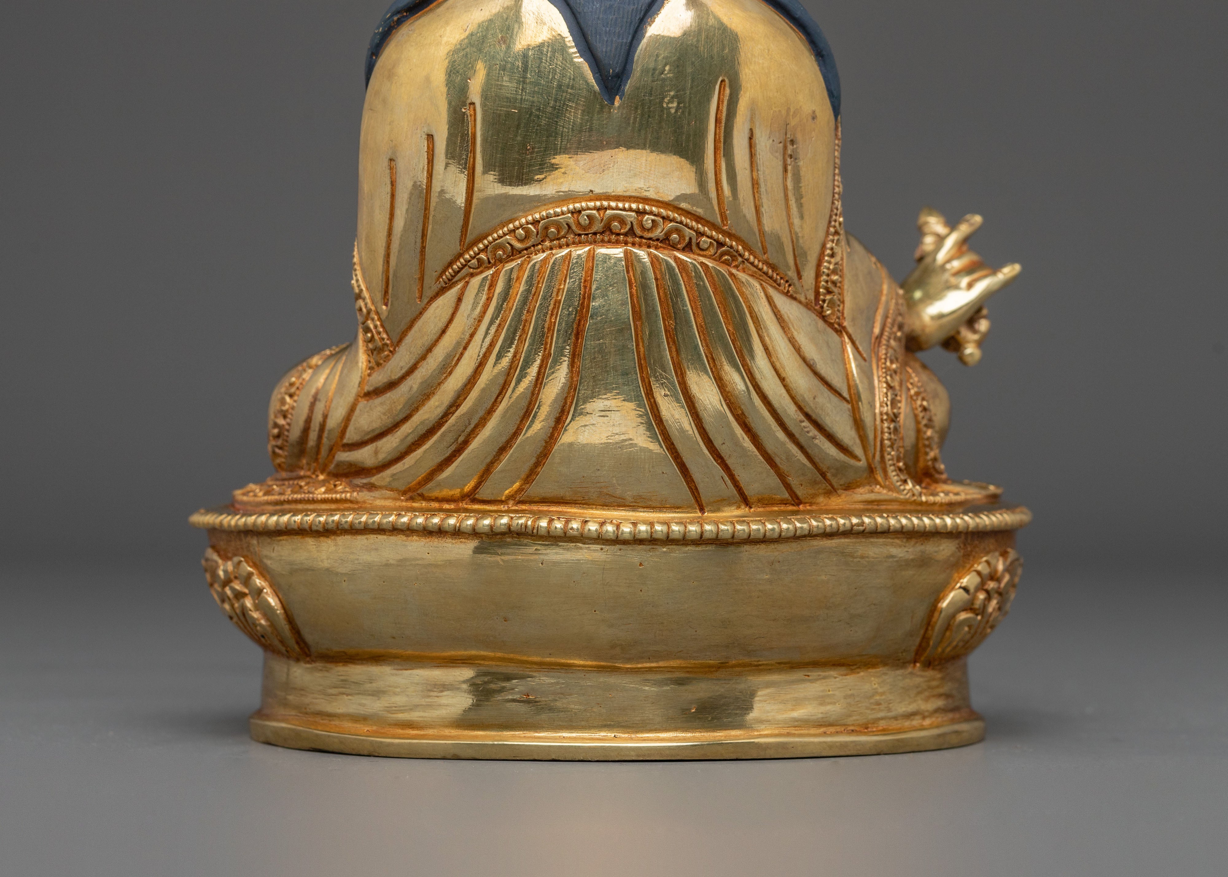 Guru Rinpoche Statue | 24K Gold Gilded Figurine