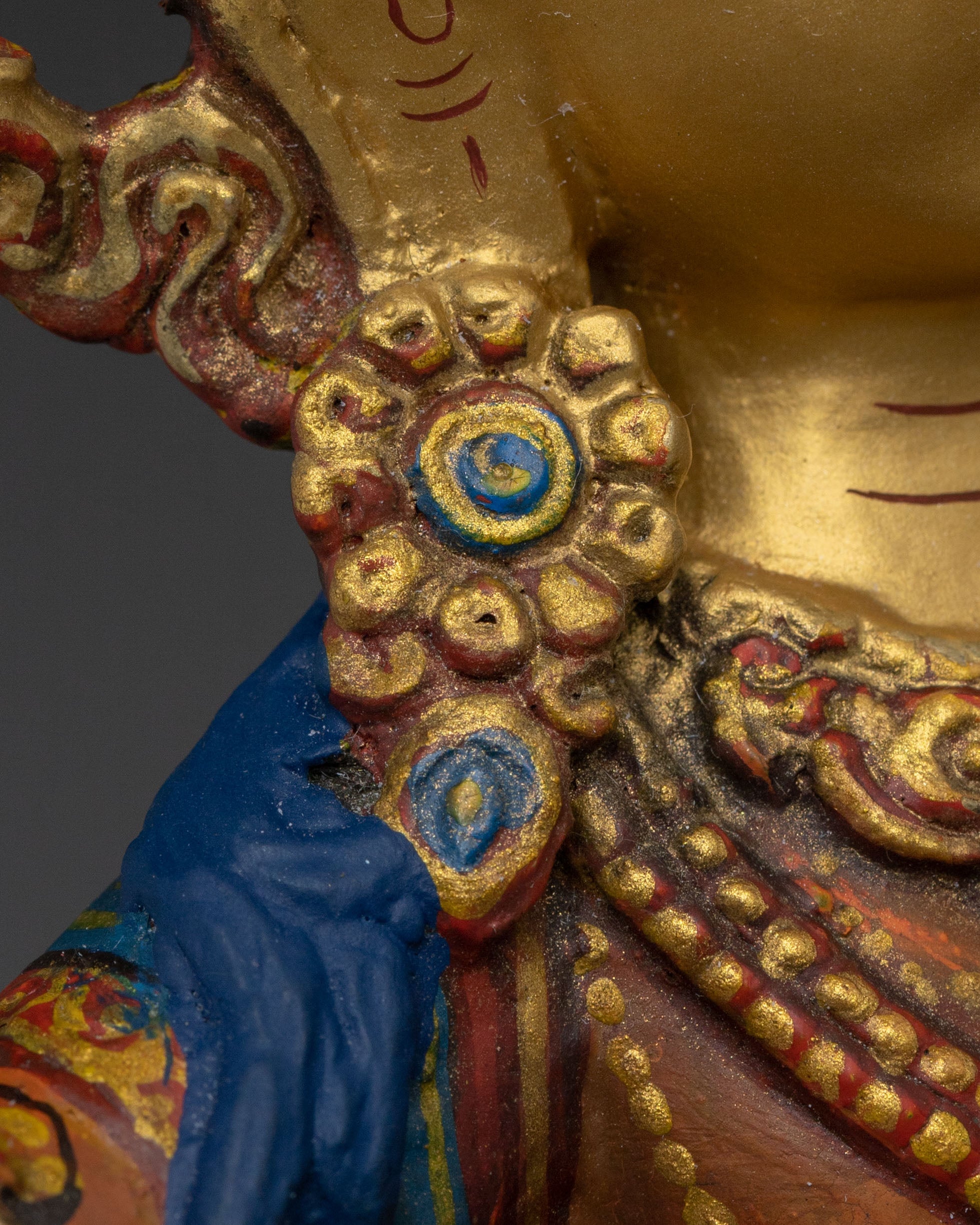 Manjushri 24K Gold Gilded Statue | Home Decor