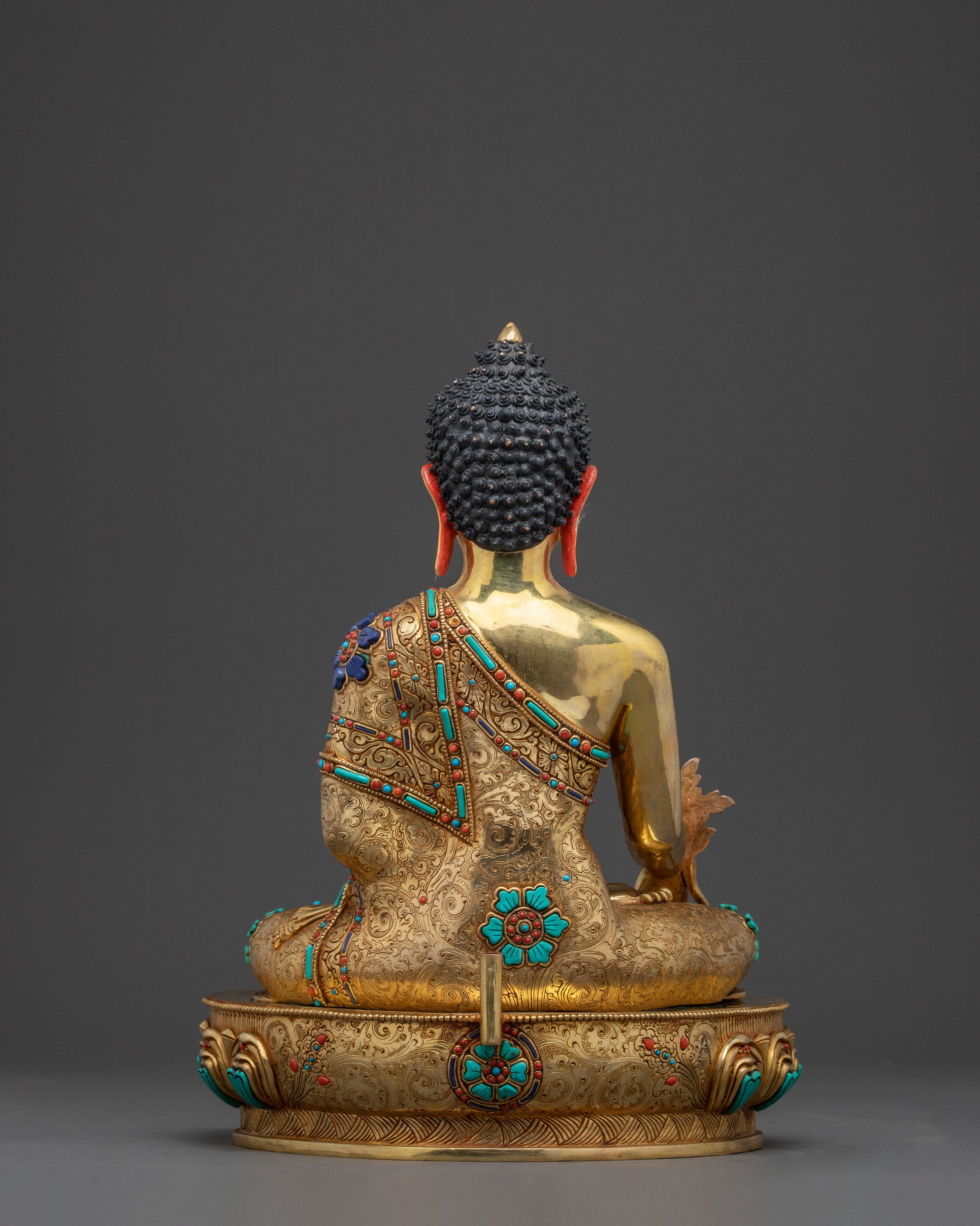 Medicine Buddha (Bhaishajyaguru) Golden Statue