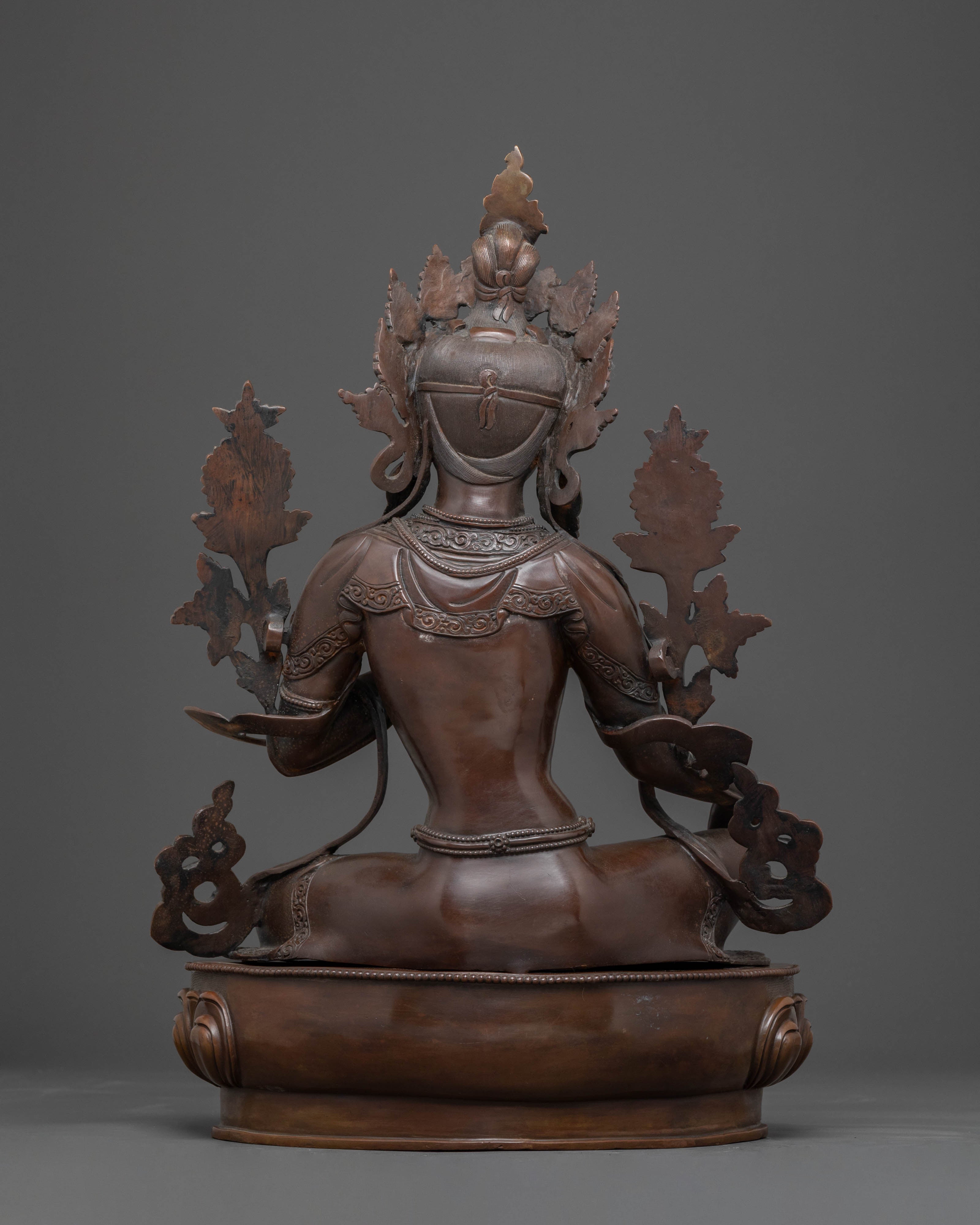 Green Tara Blessing Statue: Symbolizing Growth & Harmony