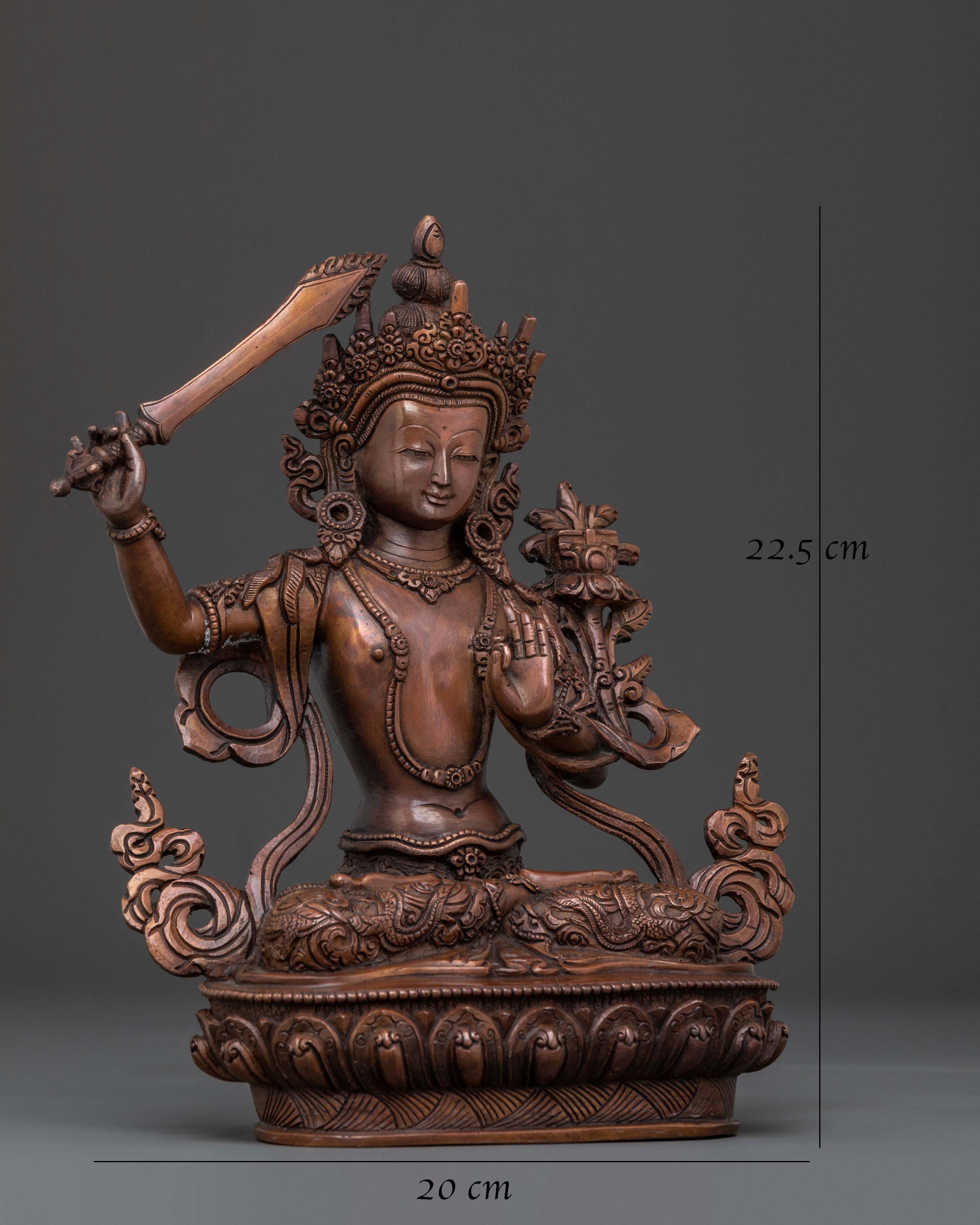 Handcrafted Manjushri Statue | Sacred Wisdom