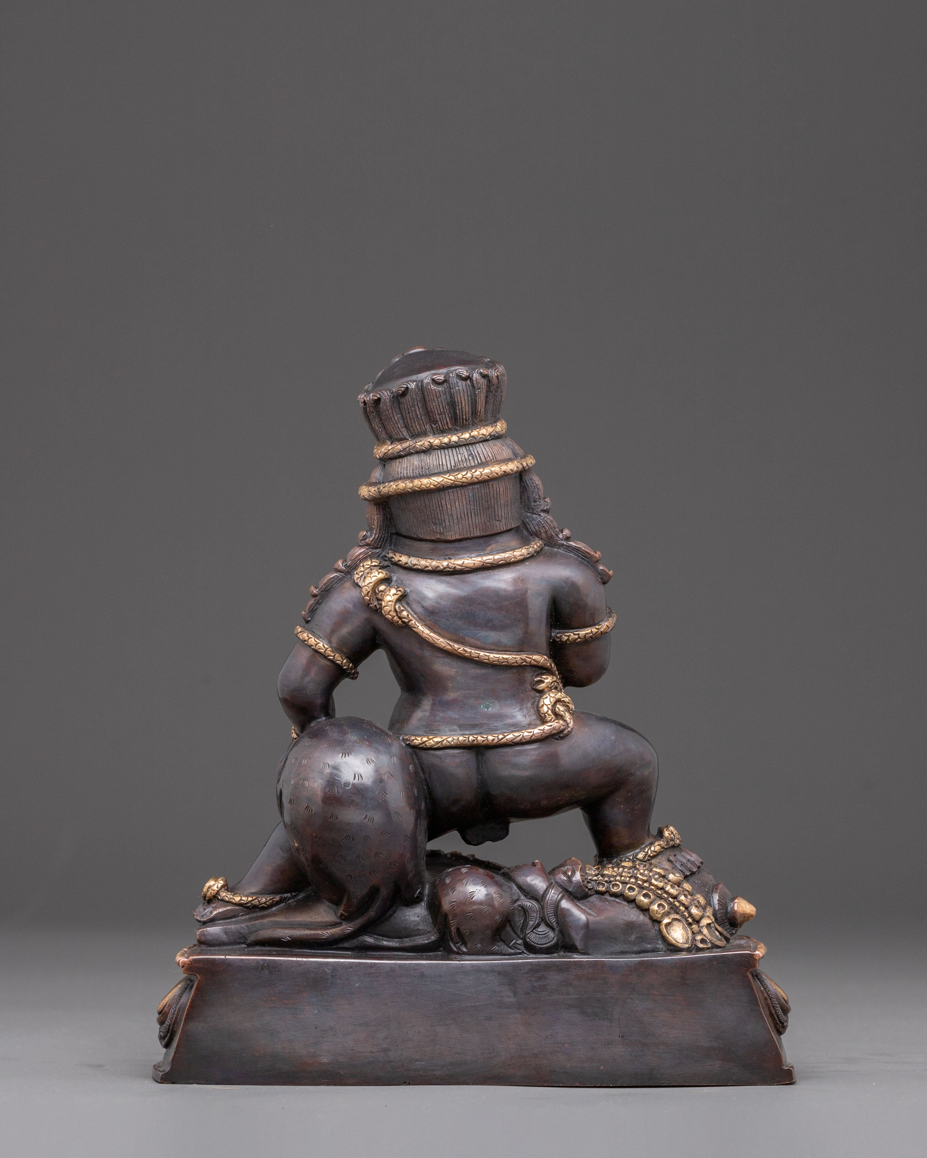 Copper Statue of Black Dzambhala | Protector of Wealth