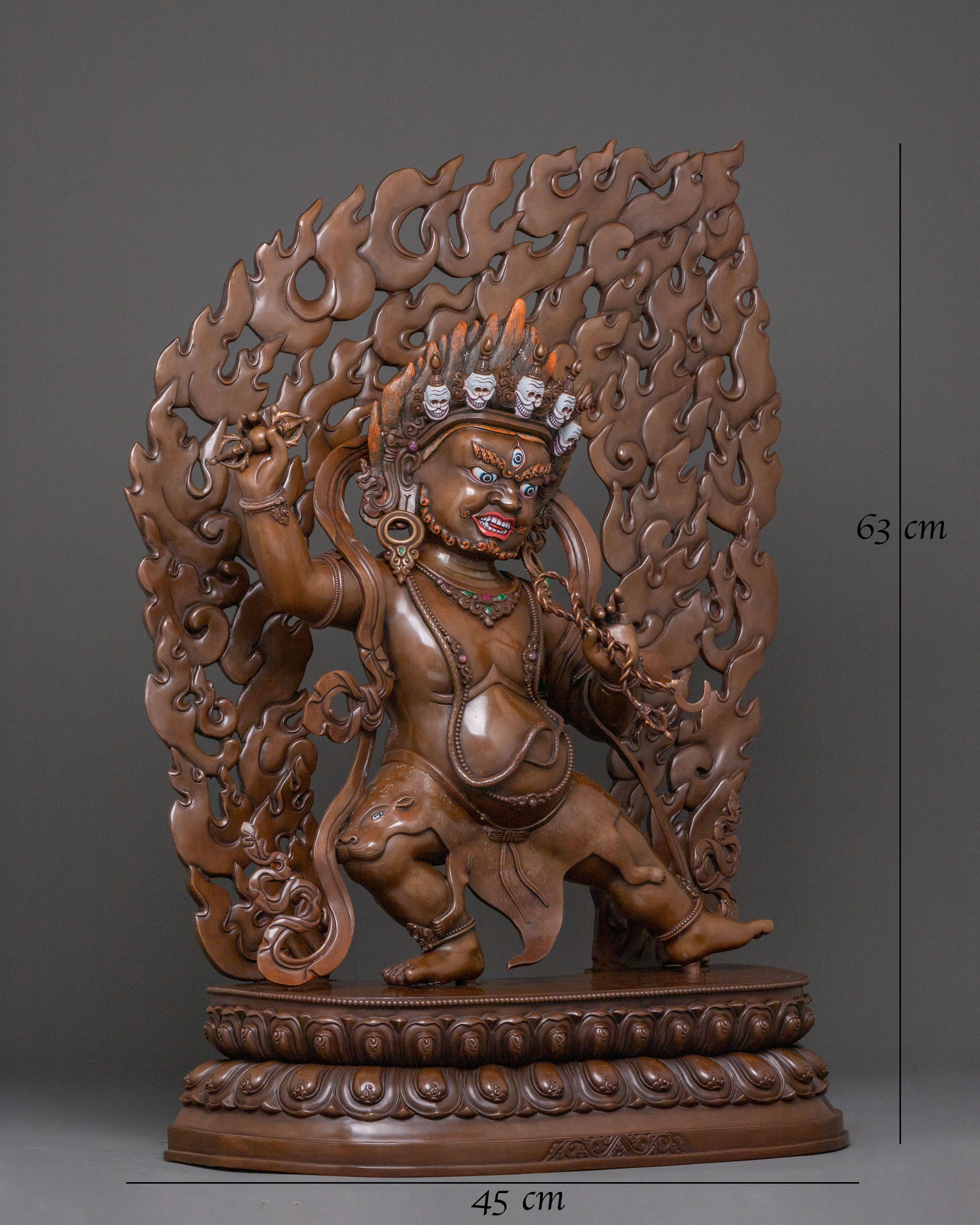 Vajrapani Statue Holder of the Vajra: Altar Decor