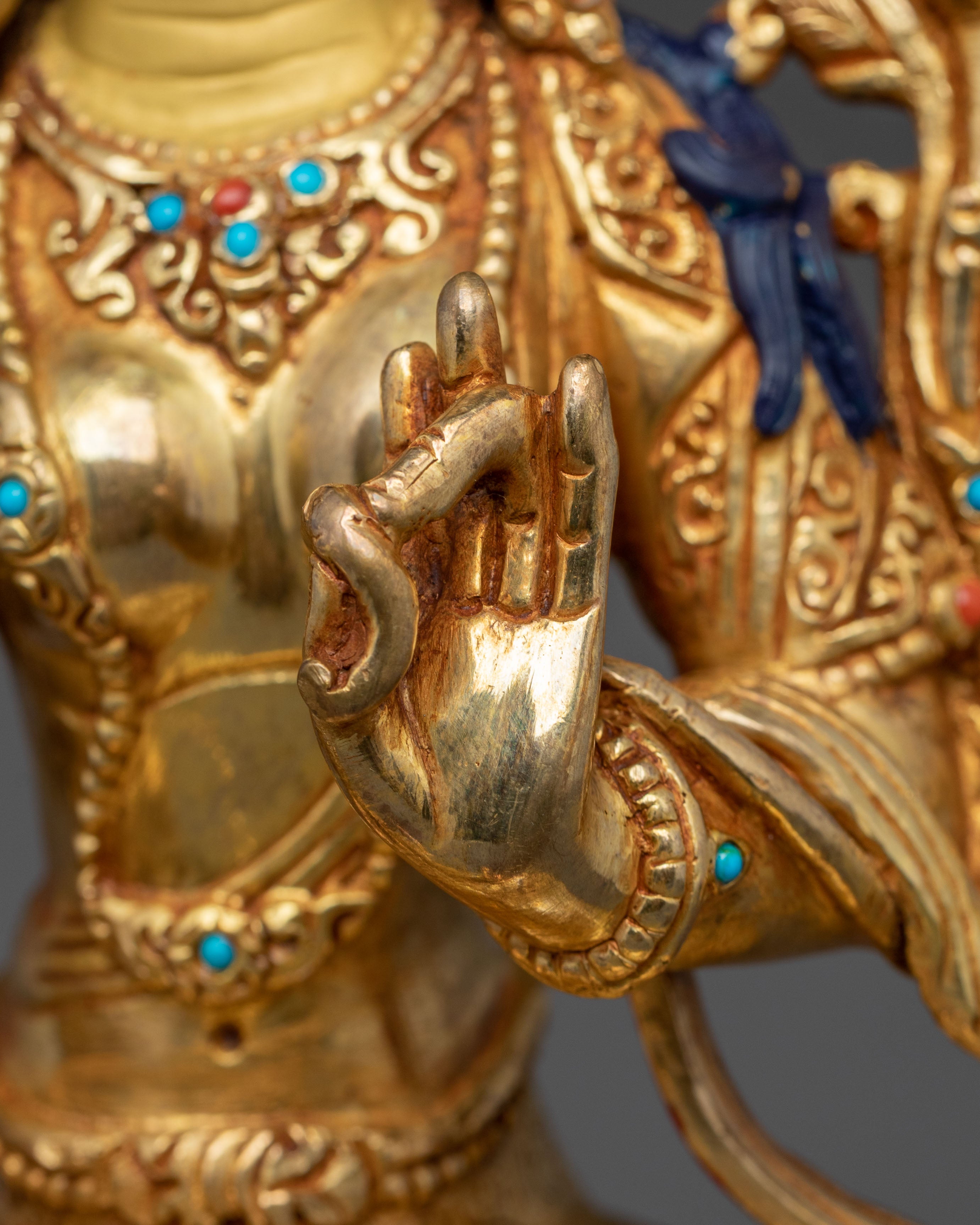 Handcrafted Green Tara Statue of Liberation | Home Decor