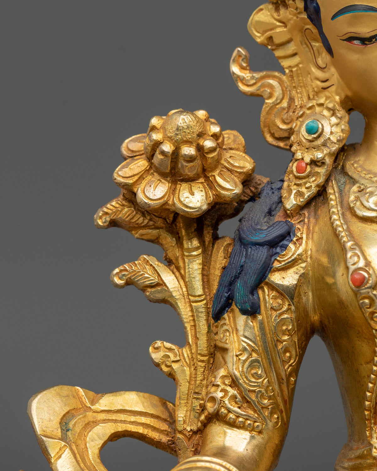 White Tara Compassionate Goddess Statue | Buddhist Altar Figure