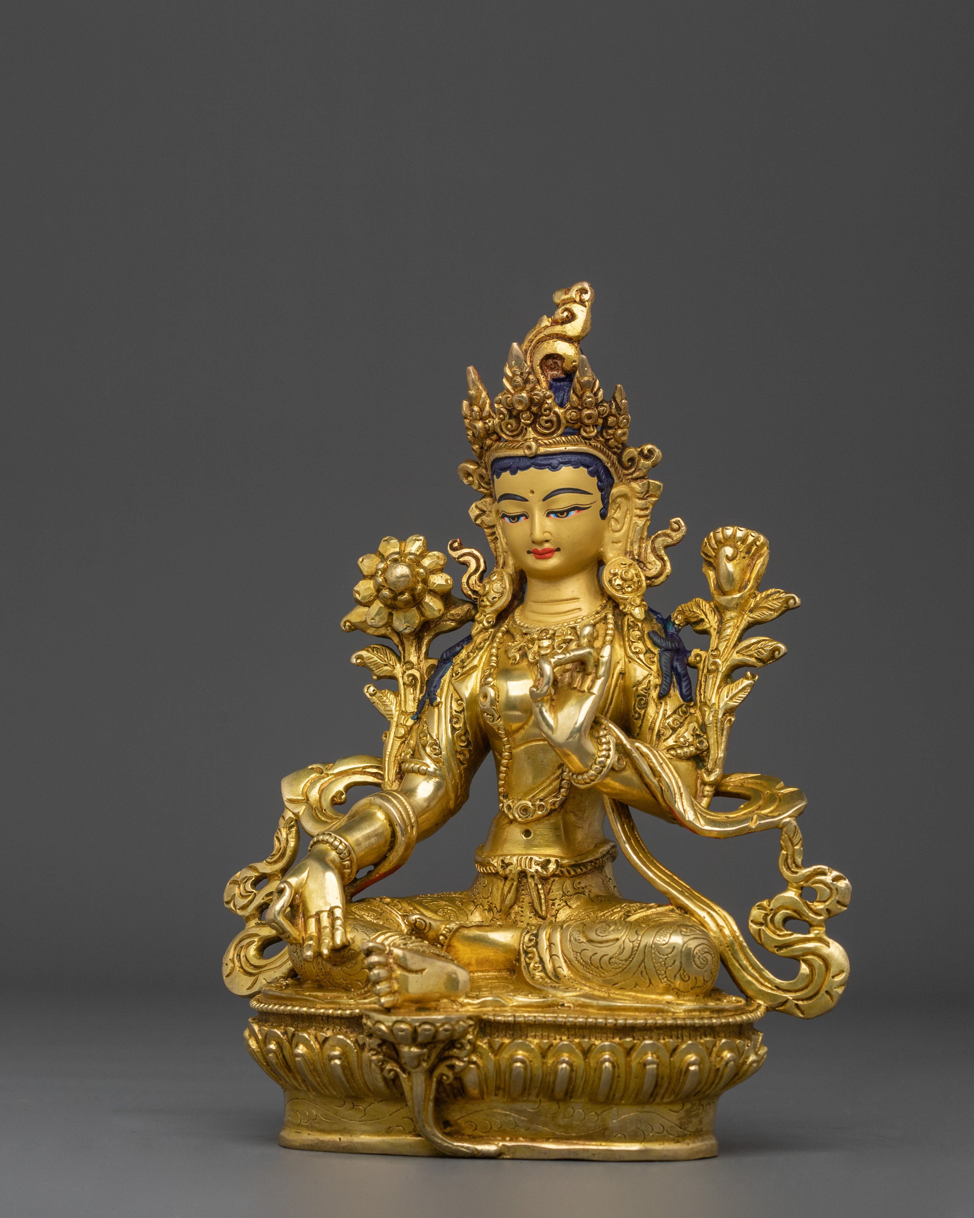 Handcrafted Green Tara Statue | Compassionate Mother