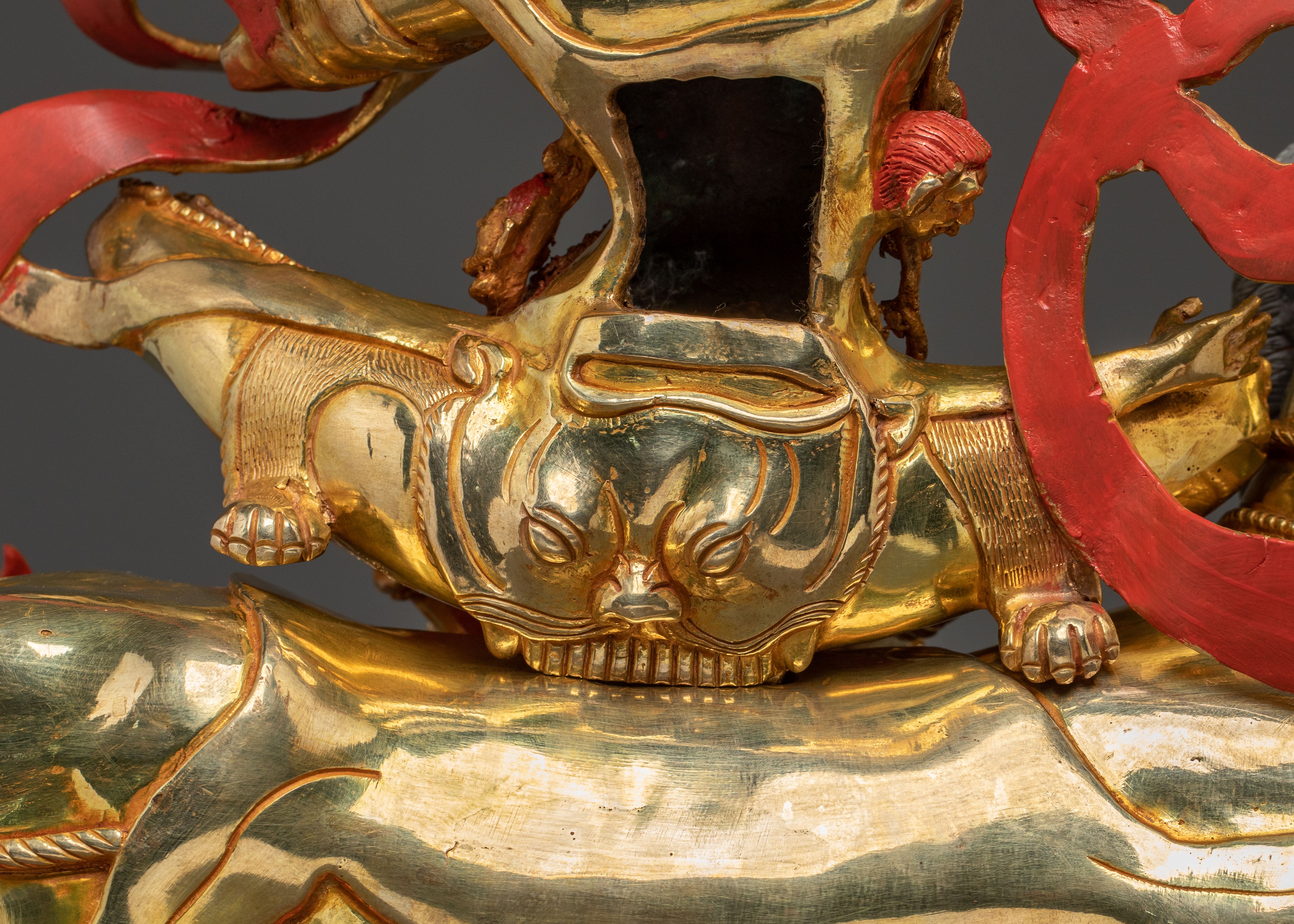Palden Lhamo Wrathful Protector Statue: Fierce Protector Goddess