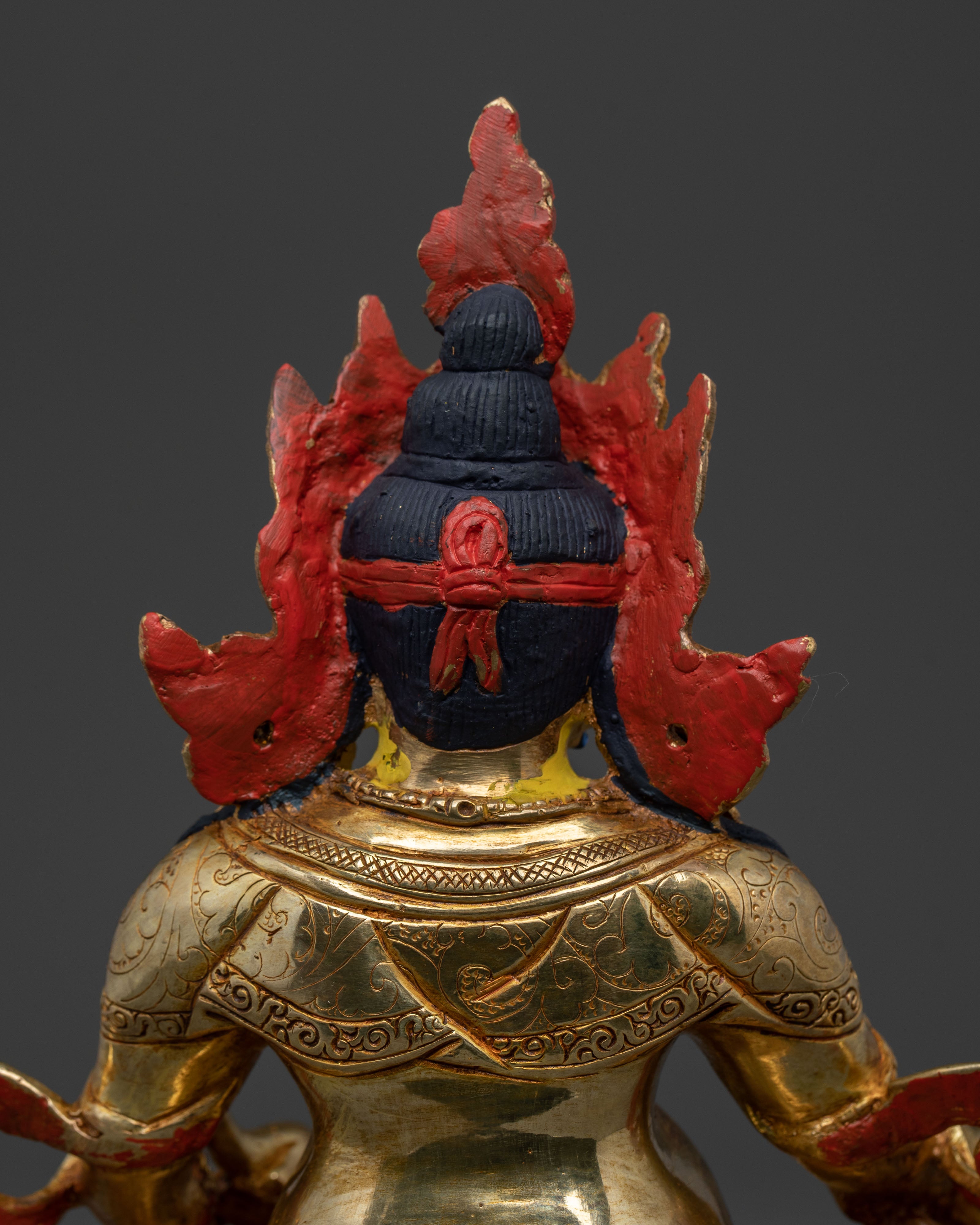 Dzambhala the God of Wealth | 24K Gold Gilded Statue