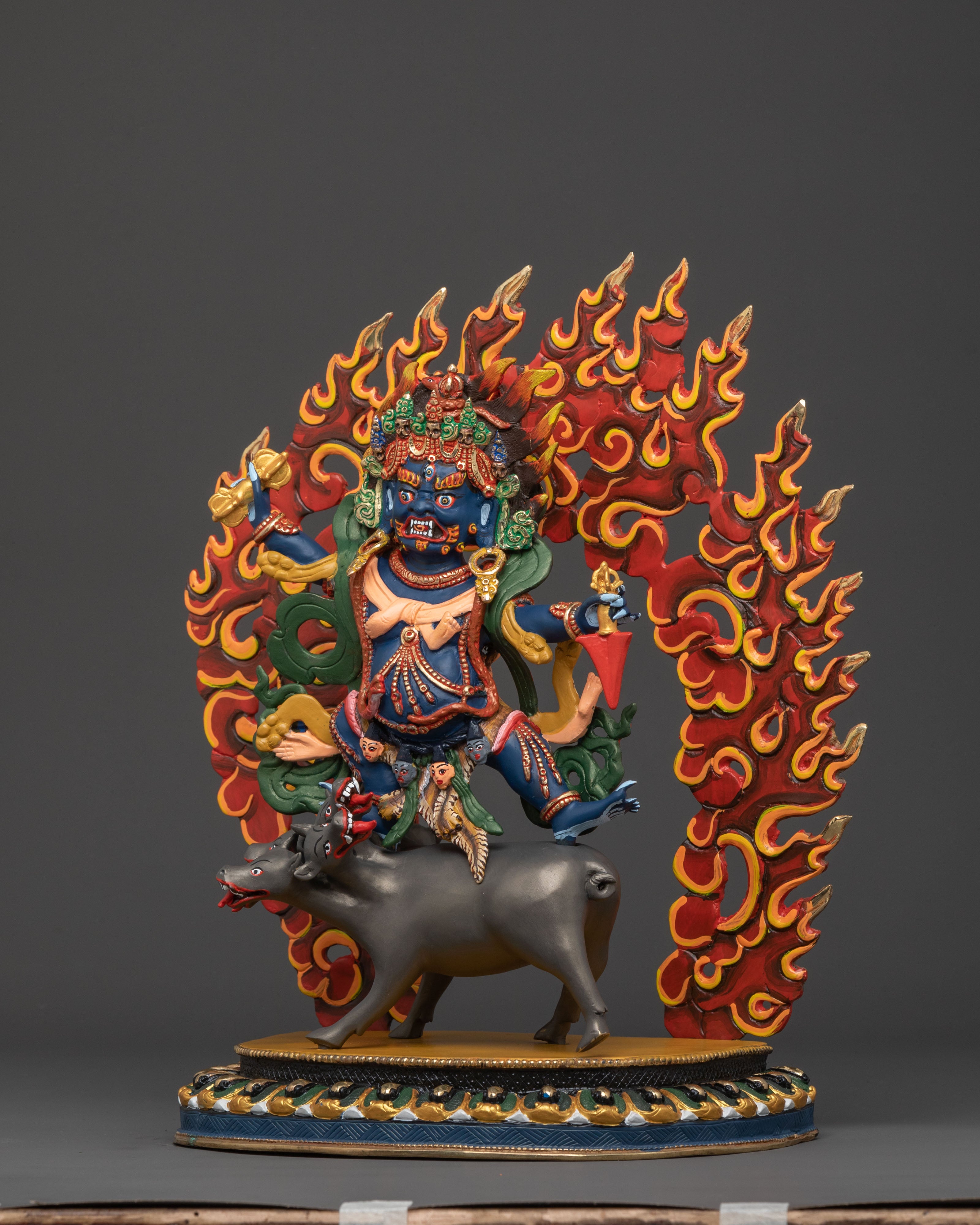 Handcrafted Dorje Gotrab Statue | Wrathful Deity