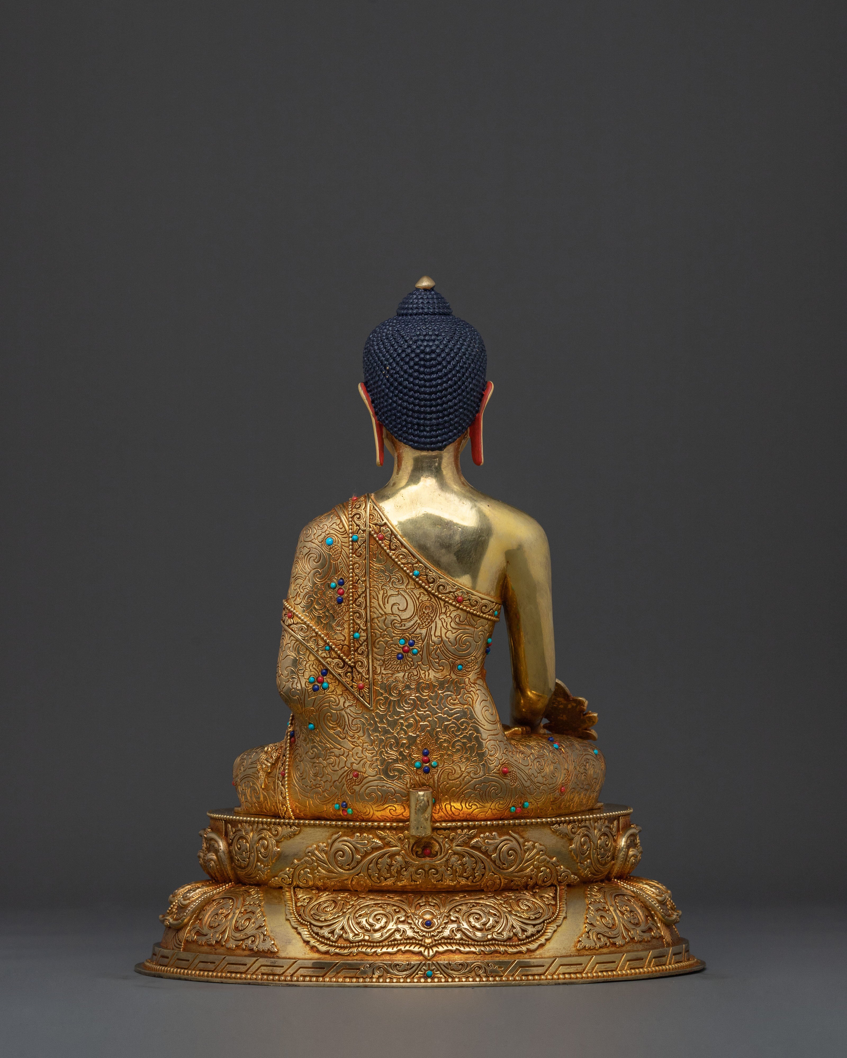 Lord of Lapis Lazuli Medicine Buddha | 24K Gold Gilded