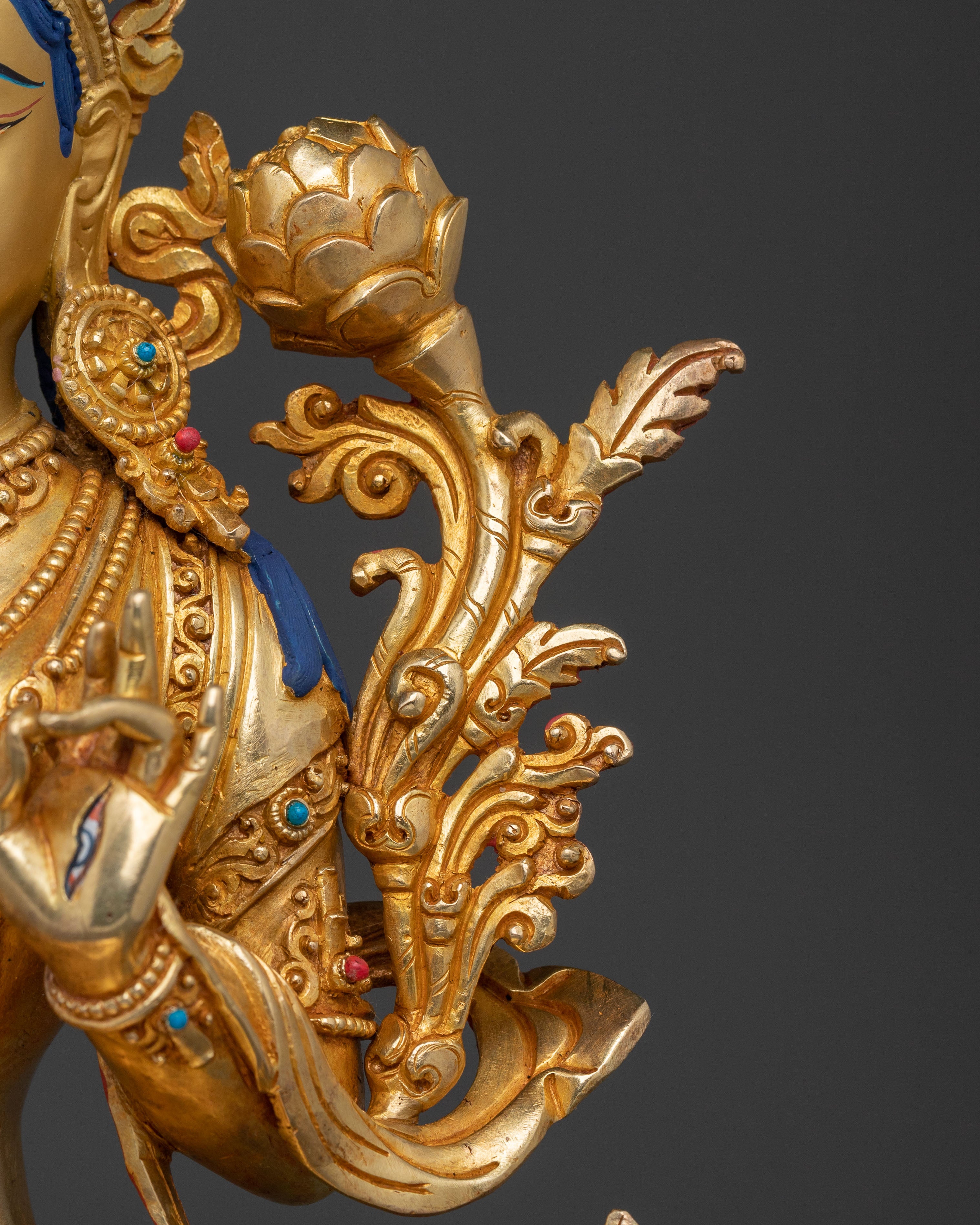 Sacred White Tara Figurine | Buddhist Healing Deity
