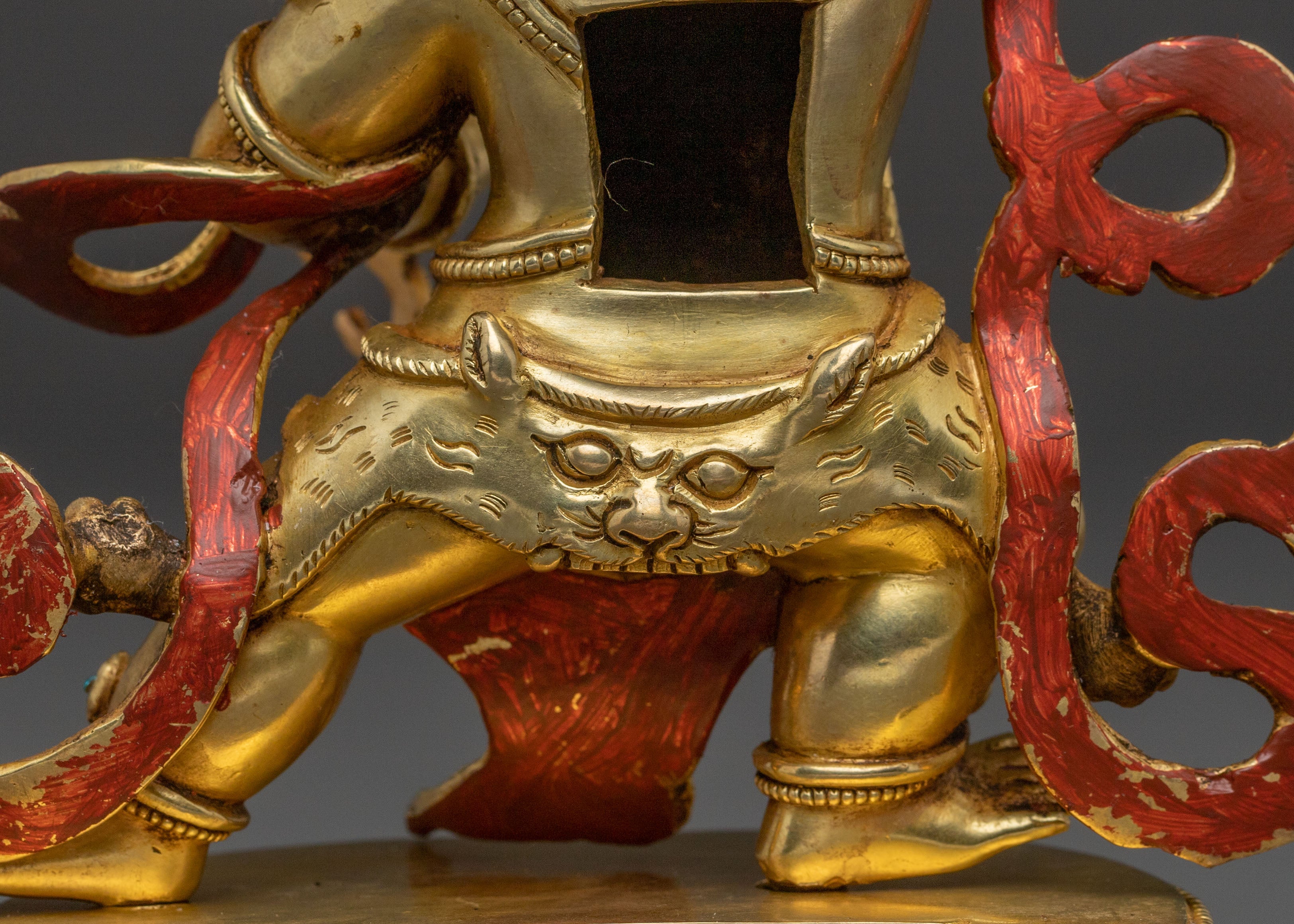 Guardian Vajrapani Golden Statue – Gilded Copper Masterpiece
