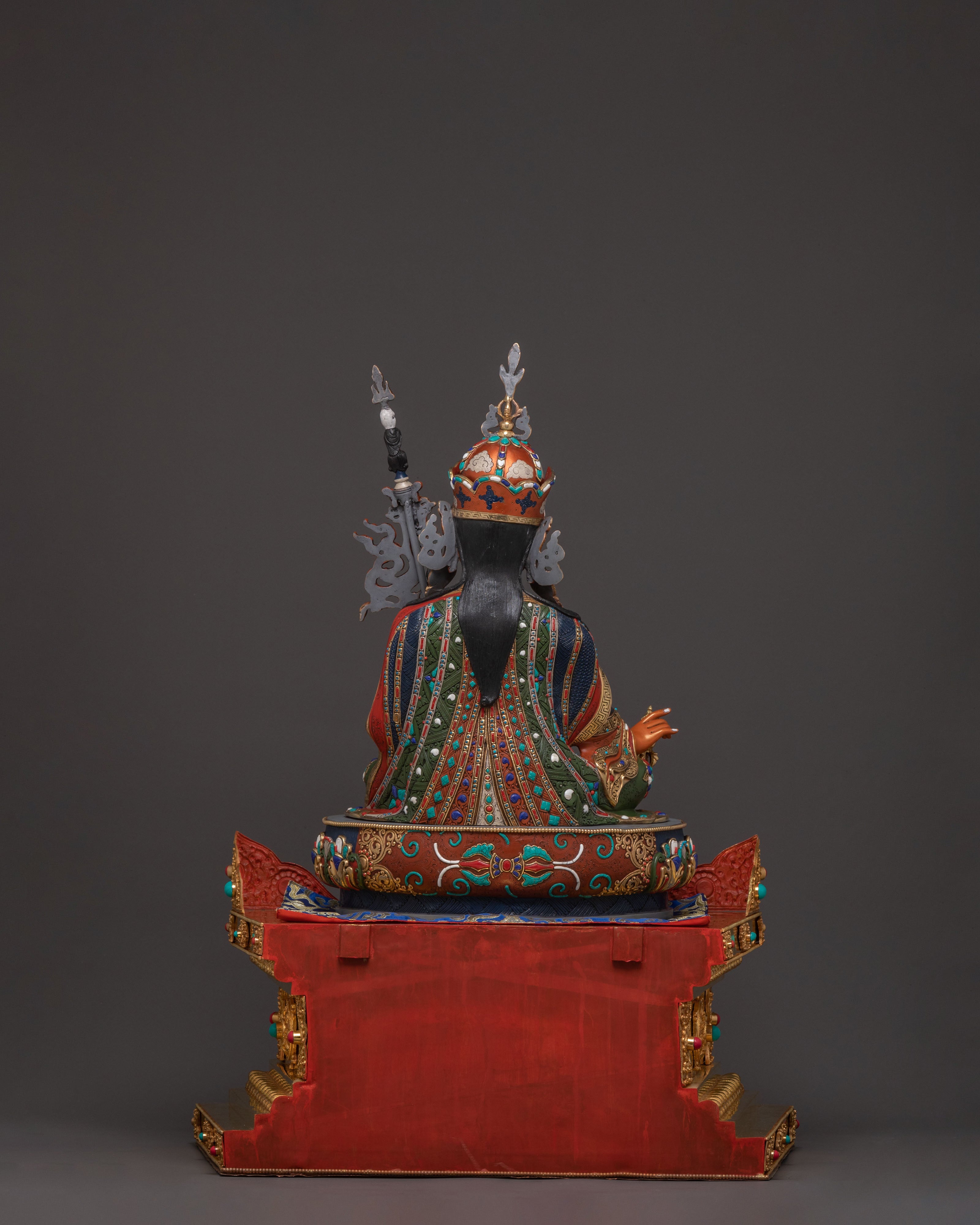 Statue of Guru Rinpoche On Throne | Wisdom Figure