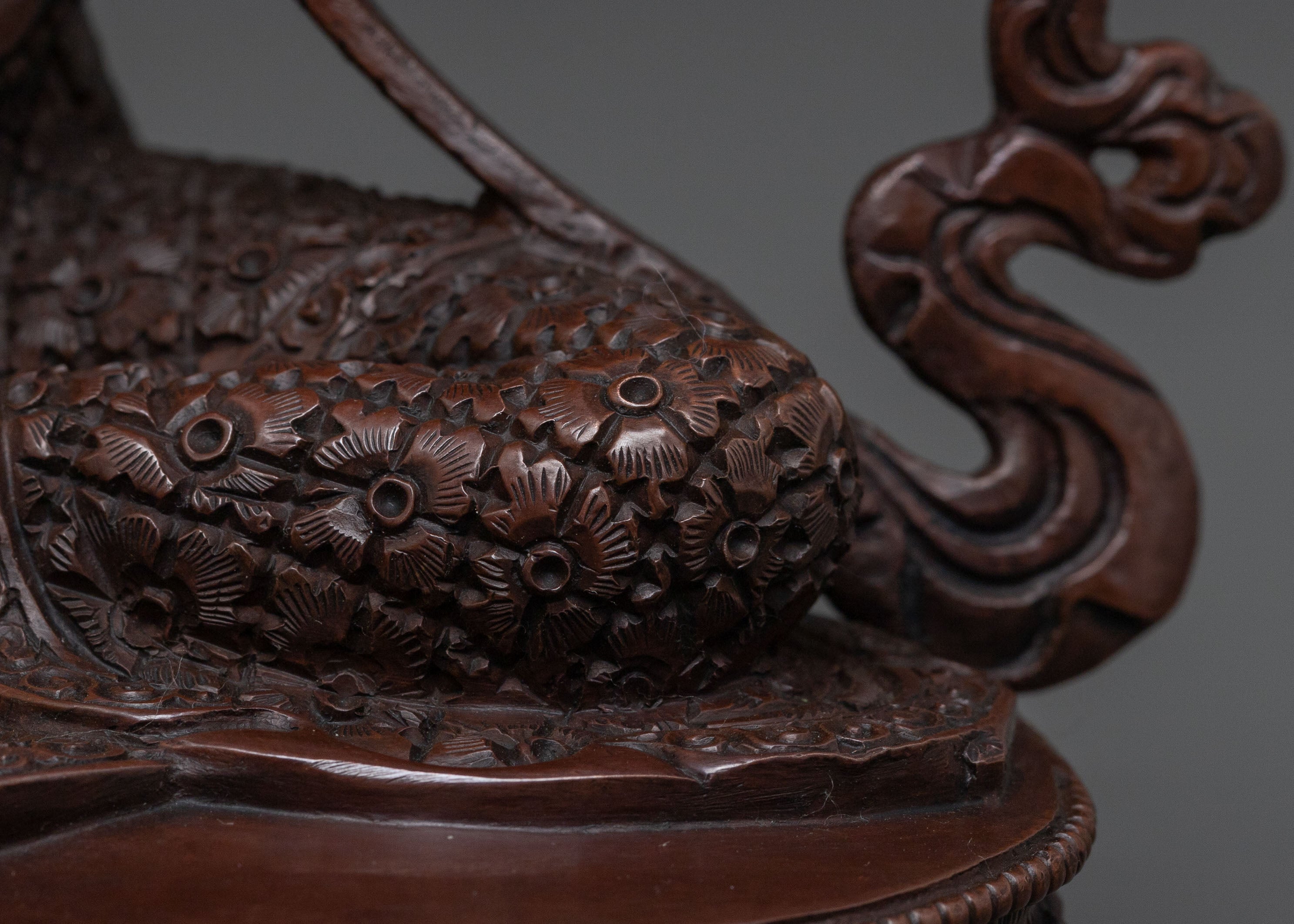 Green Tara Statue | Serene Oxidized Copper Figure