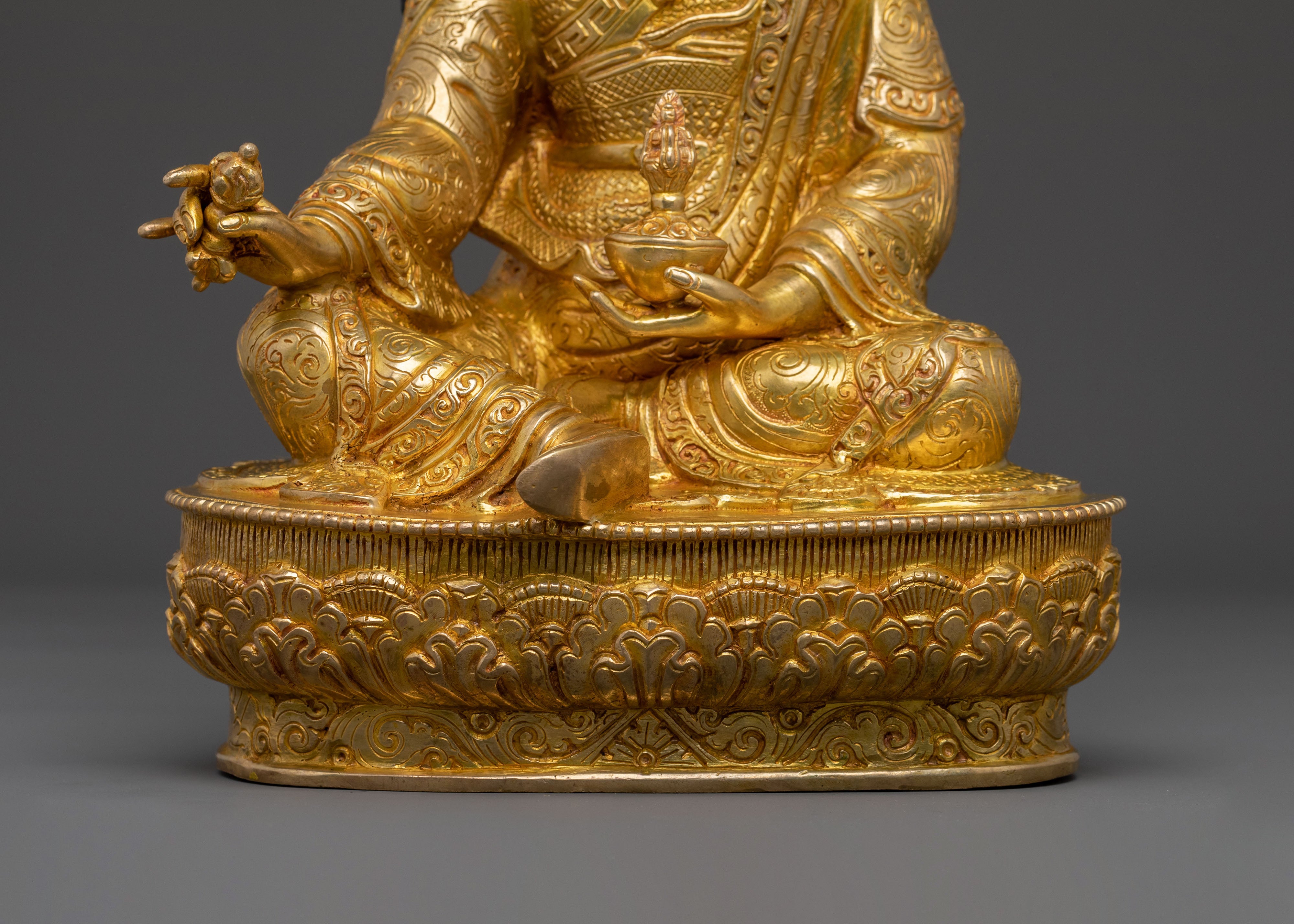 Guru Rinpoche Copper Sculpture | Home Decor