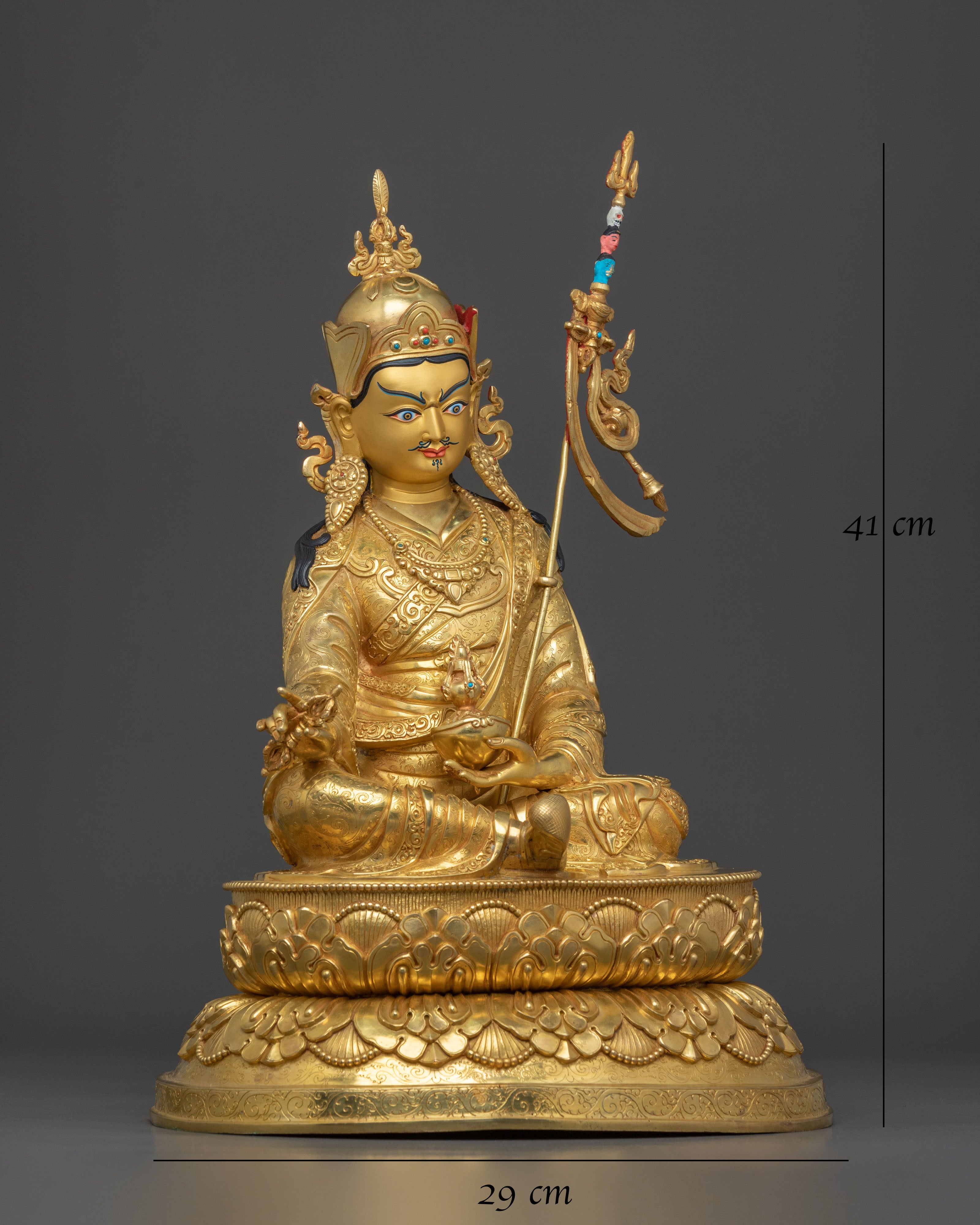 Guru Rinpoche Buddhist Sculpture | Sacred Altar Statue