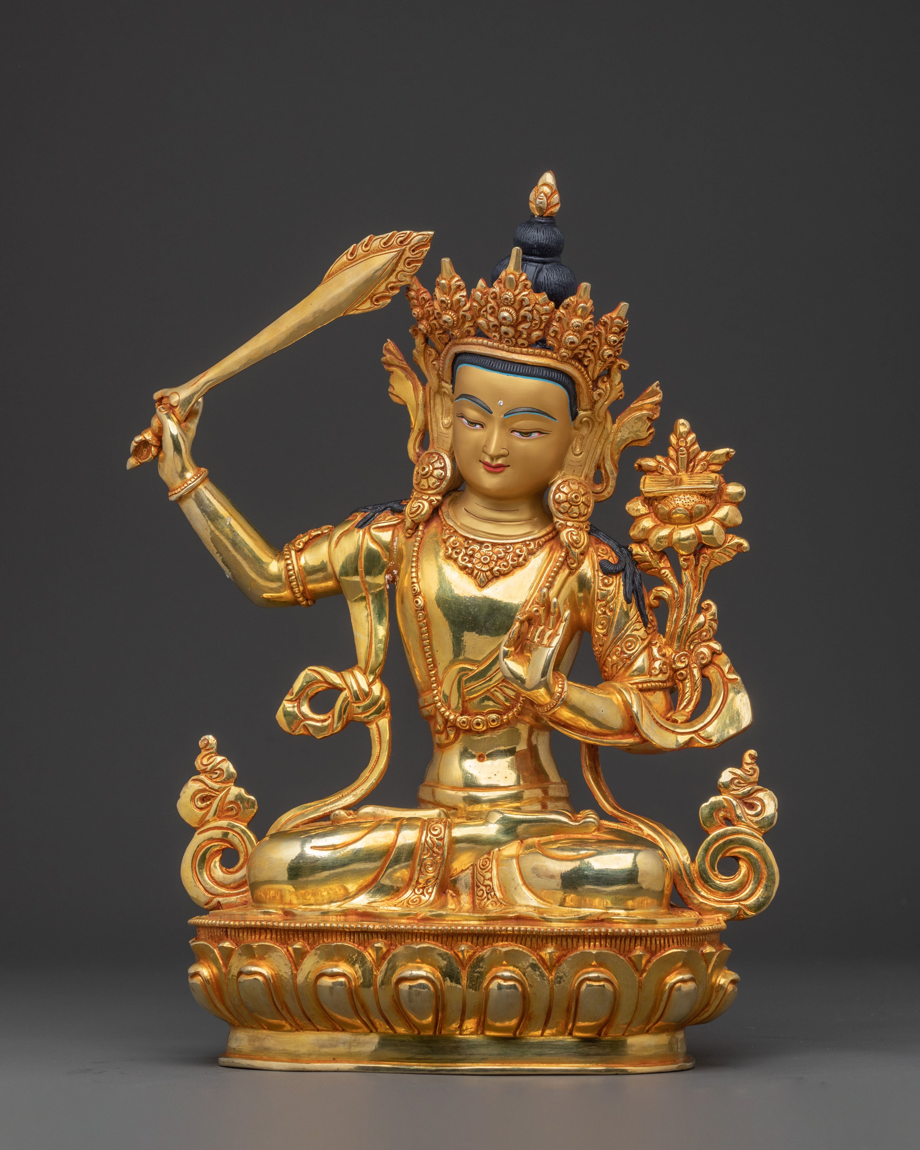Manjushri Tibetan Bodhisattva Statue – Gentle Glory