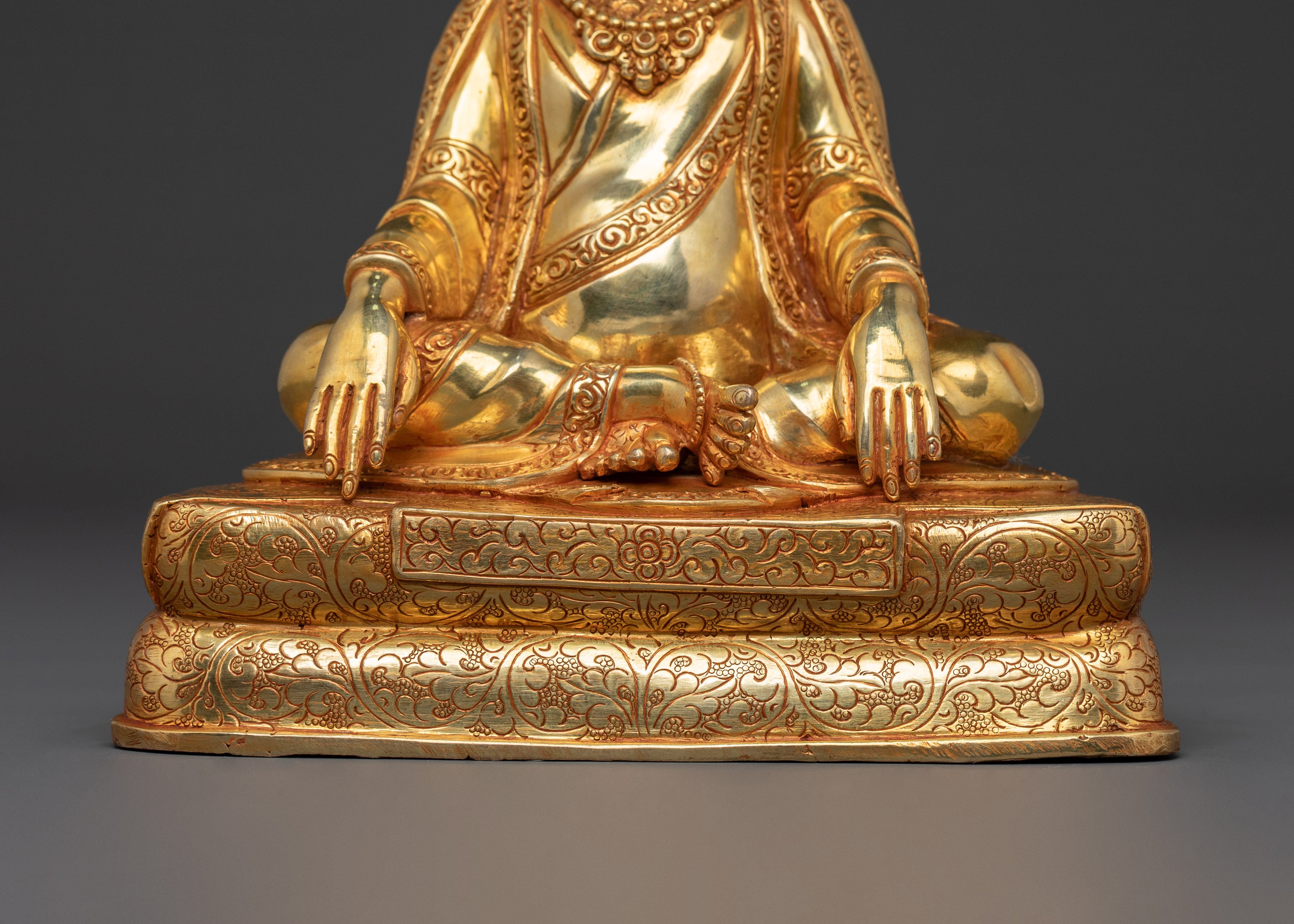 Handcrafted Kagyu Master Statue Set | Divine Figures