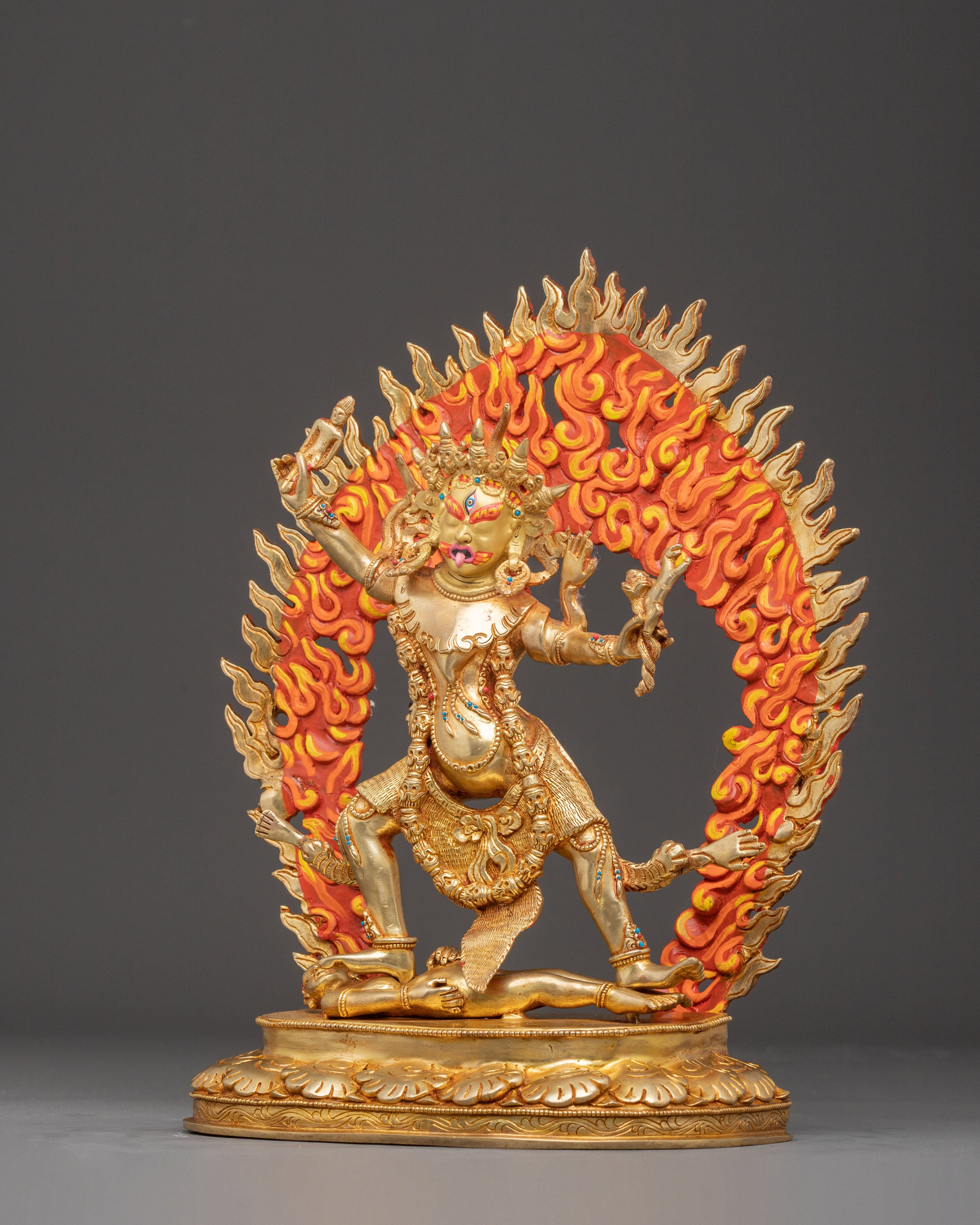 Copper Ekajati Statue: Guardian of the Dharma
