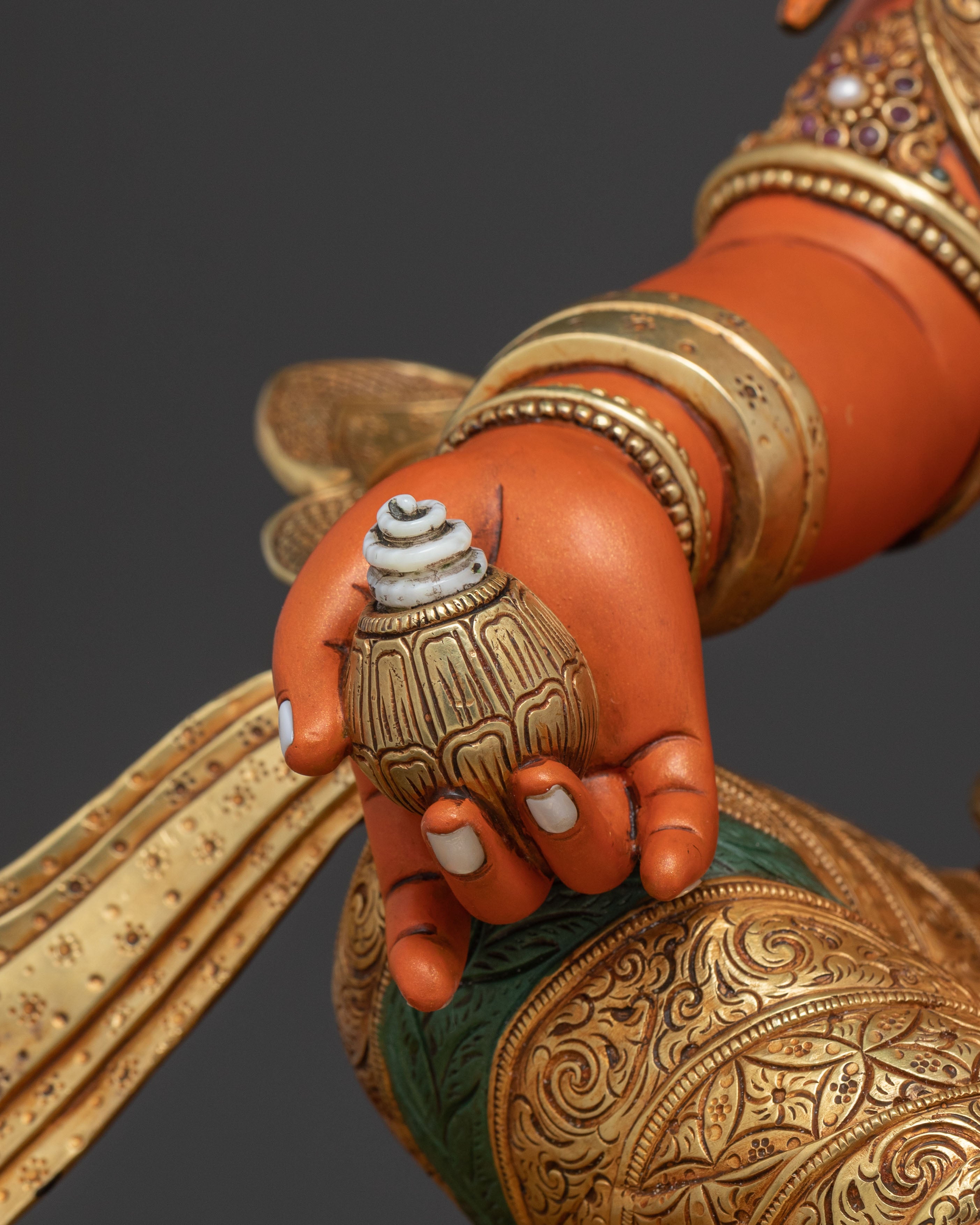 Dzambhala Prosperity Deity Sculpture | Spiritual Altar and Home Decor